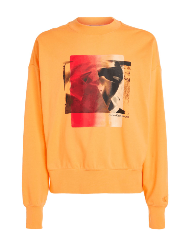 Calvin Klein CALVIN KLEIN MULTI LAYERED PHOTO CREW NECK OVERSIZED FIT - M Size US M / EU 48-50 / 2 - 4 Thumbnail