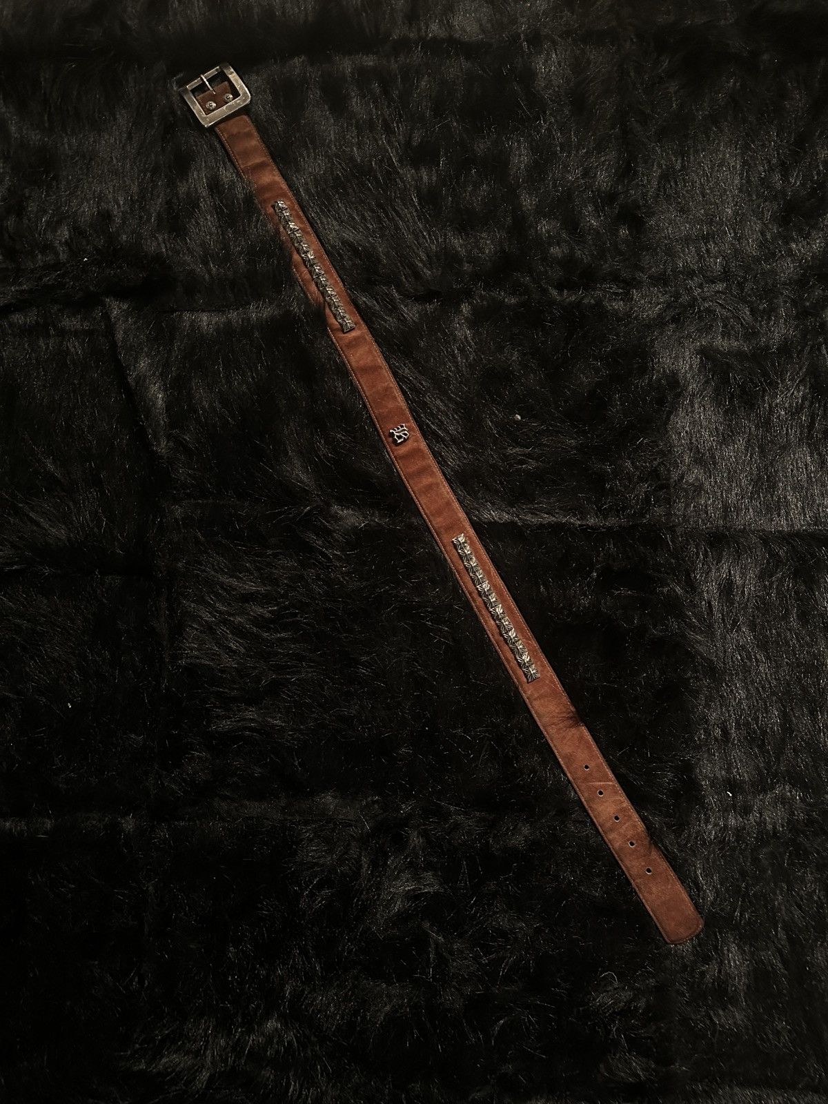 image of Chrome Hearts Bella Hadid Belt in Brown, Men's (Size 32)