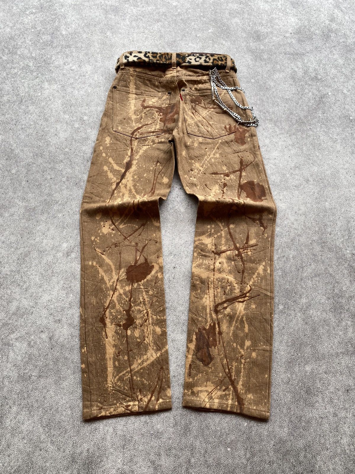 Japanese Brand × Yasuyuki Ishii × Yoshiyuki Konishi RARE !!! Yoshiyuki Konishi Splash Acid Pant Size US 27 - 2 Thumbnail