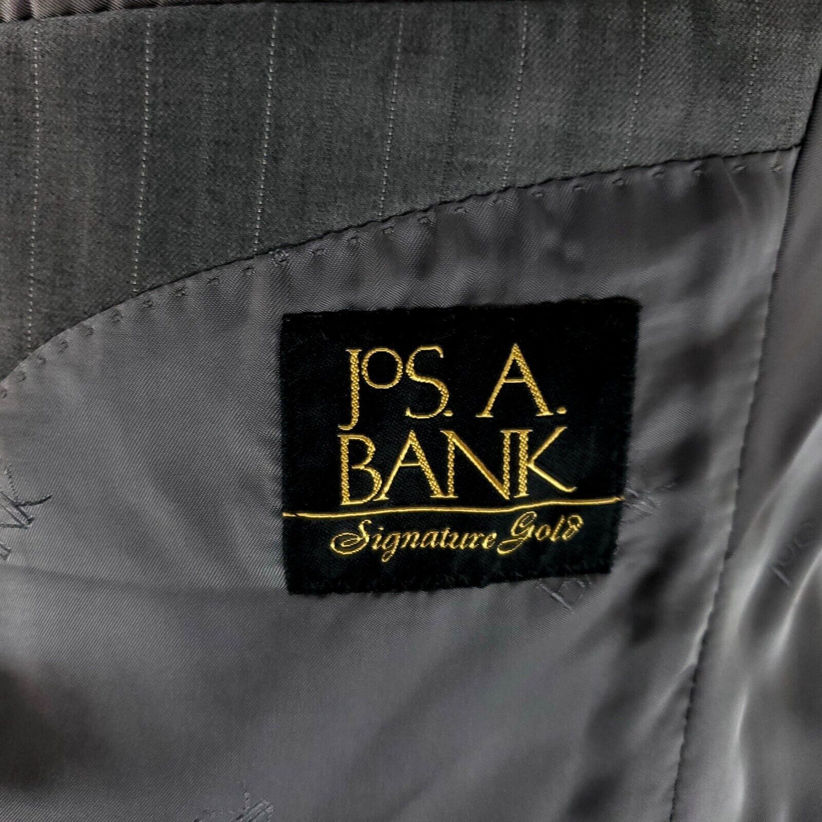 Jos. A. Bank Jos A Bank Signature 150s Wool 2 Button 2 Piece Suit 40R Gra Size 40R - 8 Thumbnail