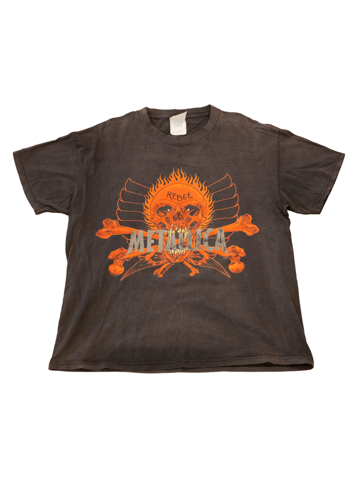 Band Tees × Metallica × Vintage Thrashed Vintage Metallica Rebel Pushead Distressed T Shirt Size US L / EU 52-54 / 3 - 2 Thumbnail
