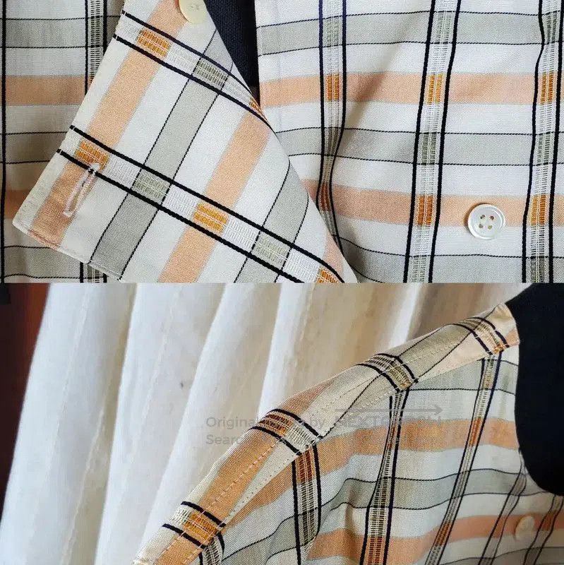 Dior Dior Women's Yellow Checkered Long Sleeve Cropped Shirt . Size S / US 4 / IT 40 - 5 Thumbnail
