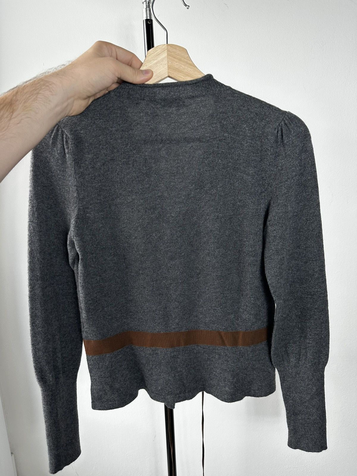 Brunello Cucinelli Brunello Cucinelli 100% Cashmere Cardigan – Gray Knitwear Size M / US 6-8 / IT 42-44 - 11 Thumbnail