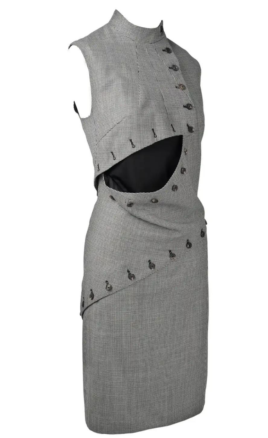 Alexander McQueen Alexander McQueen Deconstructed Button Joan Of Arc Dress Size M / US 6-8 / IT 42-44 - 3 Thumbnail