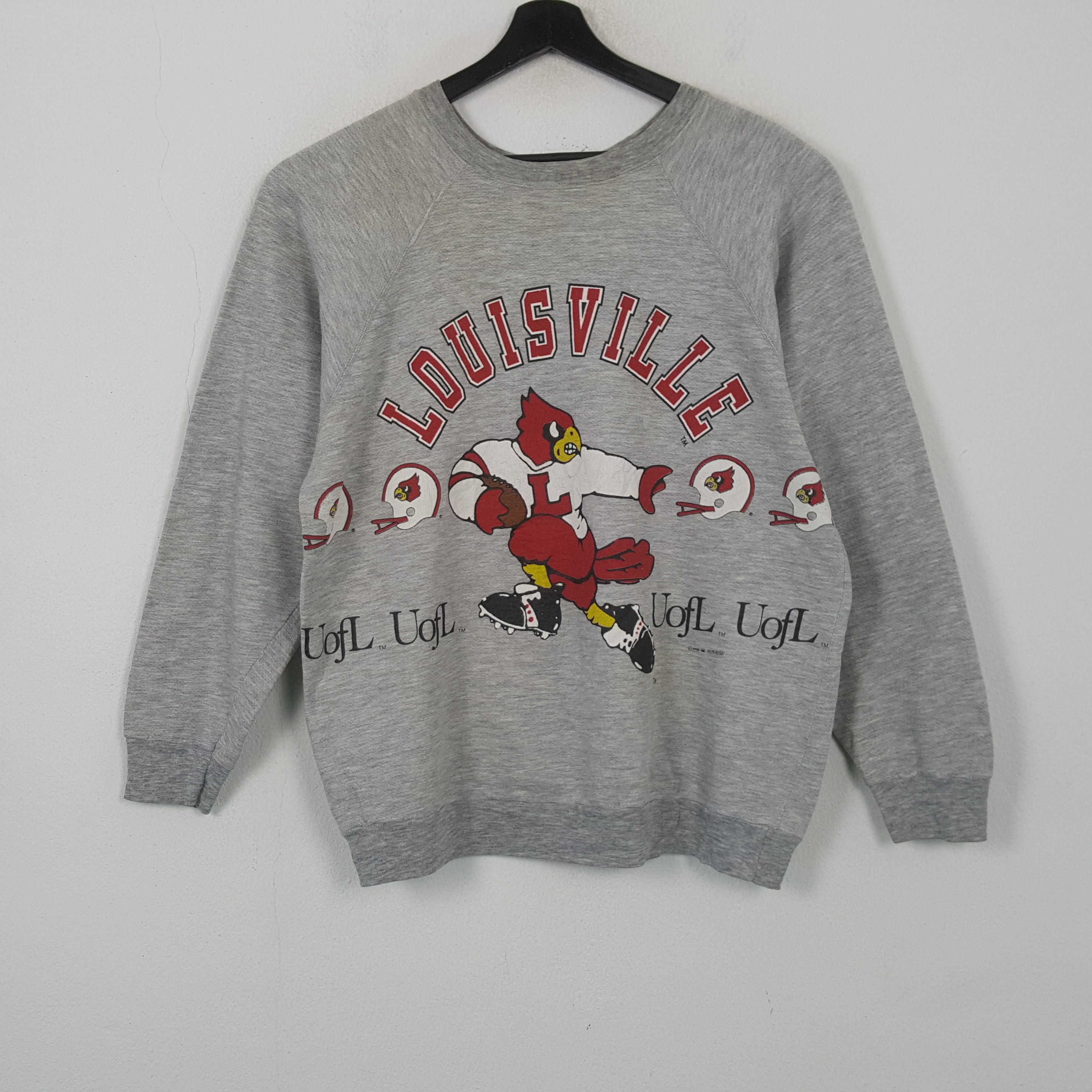 Vintage University Of Louisville Football Team Sweatshirt RR6 Size US M / EU 48-50 / 2 - 1 Thumbnail