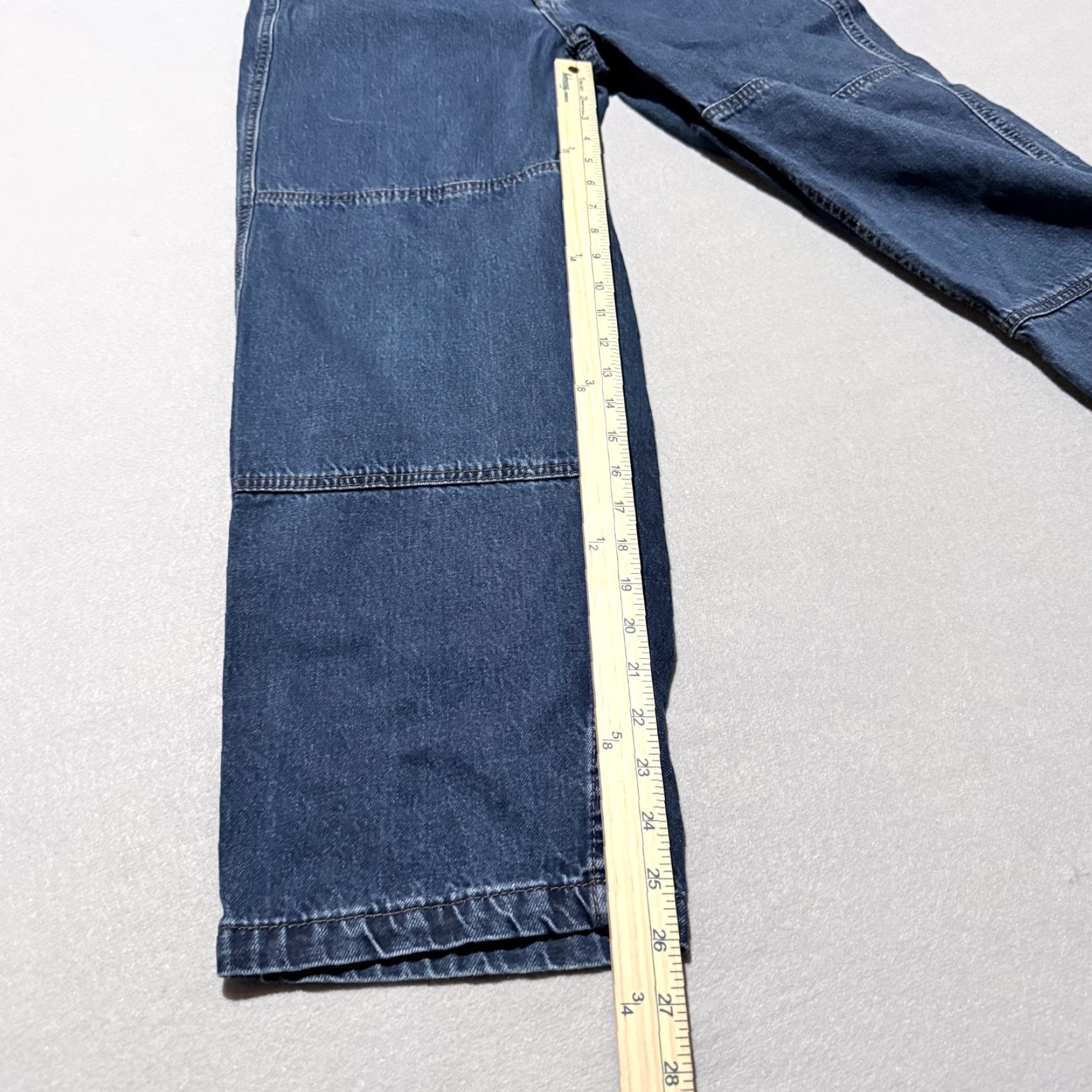 Empyre Empyre Jeans Men Blue Medium Wash Denim Relaxed Baggy 28 Zip Fly 5-Pocket Design Straight Shirt? Size US 28 / EU 44 - 8 Thumbnail