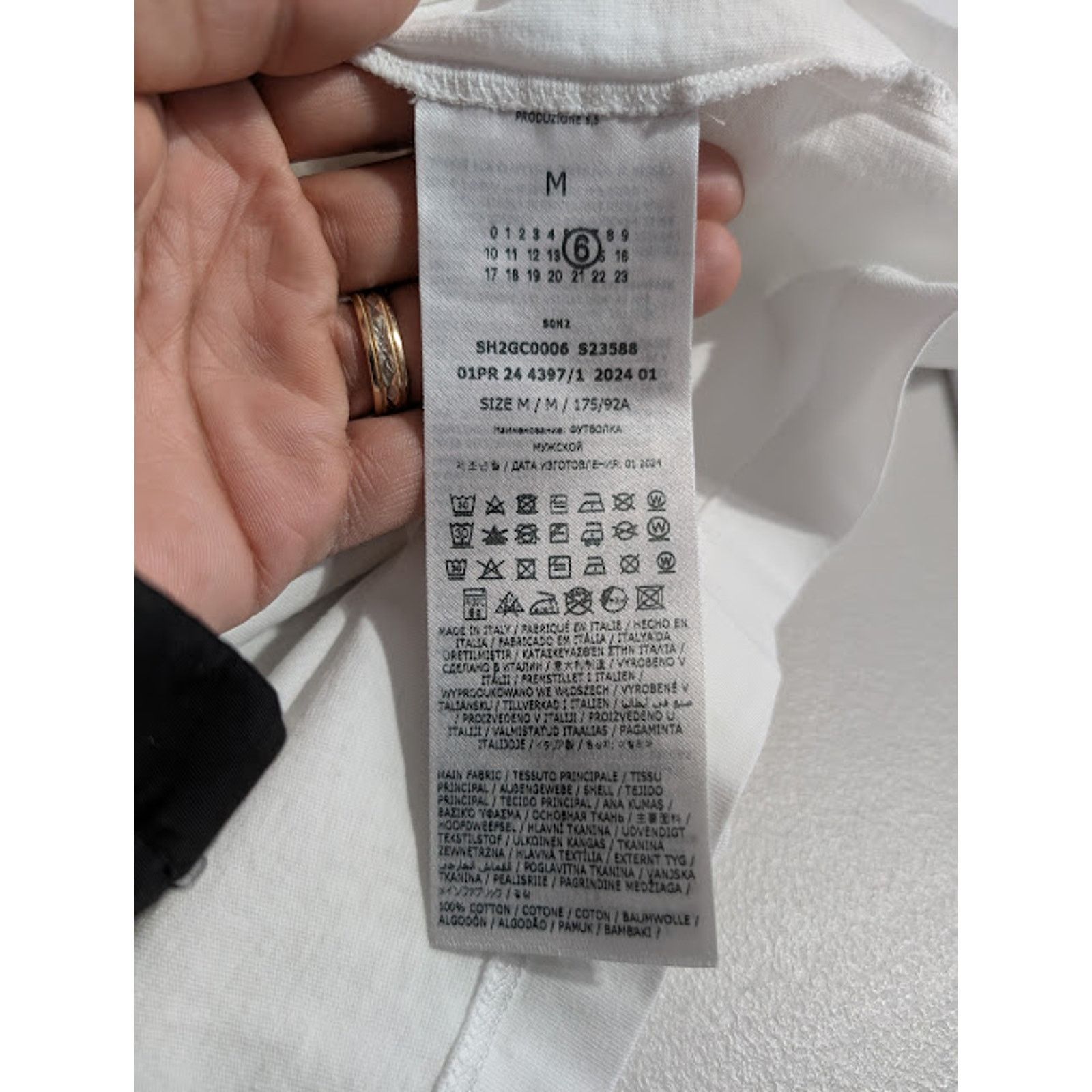 Maison Margiela o1rshd1 T-Shirt in White XL Size US XL / EU 56 / 4 - 13 Thumbnail