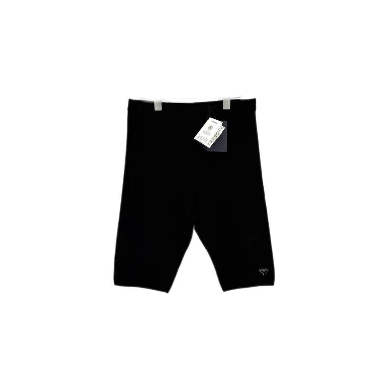 Prada Prada Black metal triangle label micro-elastic knitted shor Size US 32 / EU 48 - 1 Thumbnail
