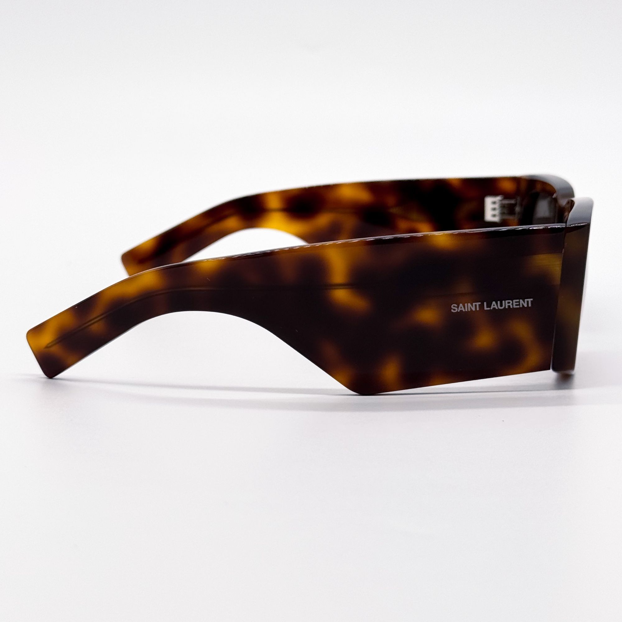 Saint Laurent Paris NEW SAINT LAURENT SUNGLASSES SL654 003 WOMEN SQUARE HAVANA/G Size ONE SIZE - 10 Thumbnail