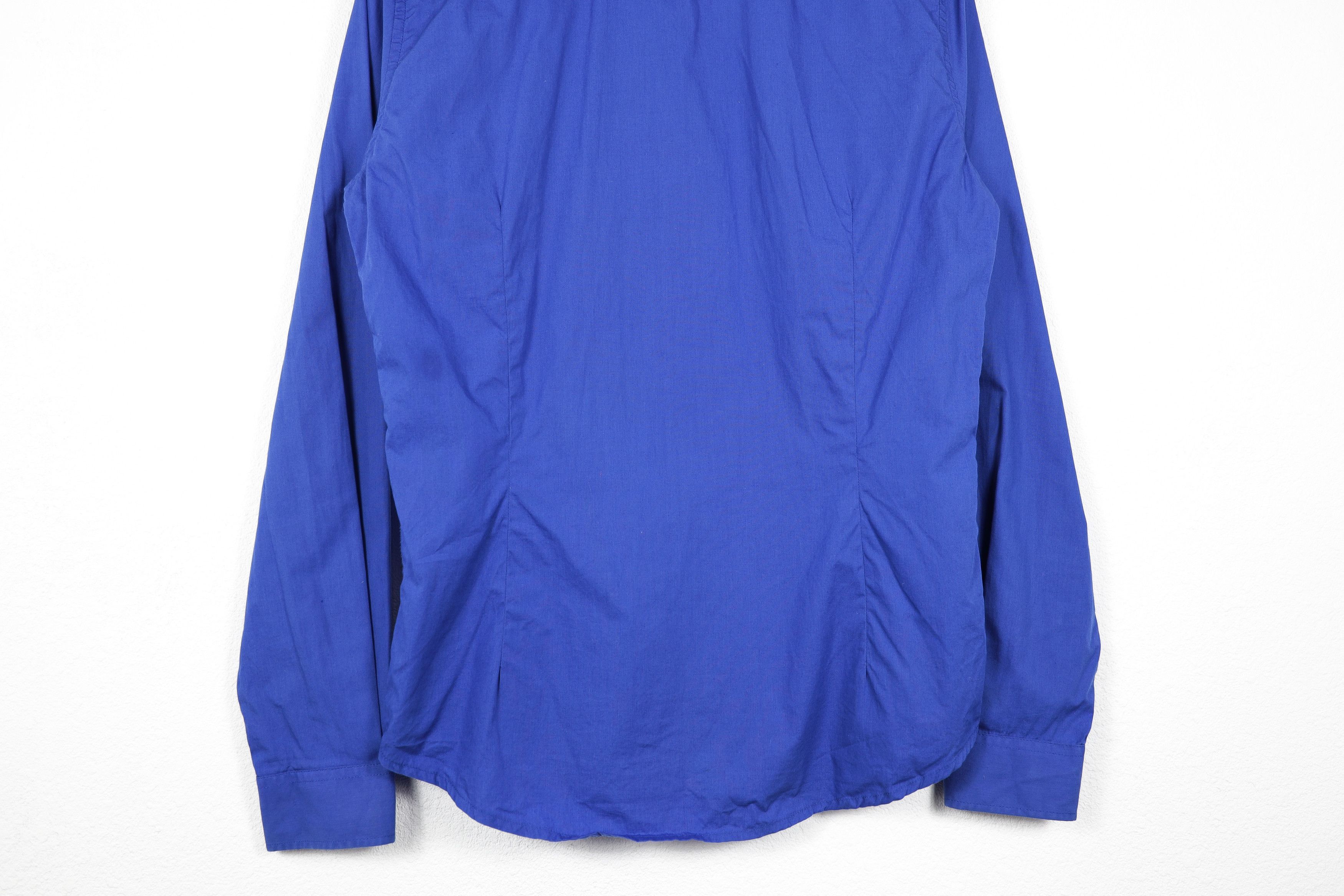 Versace Versace Classic VJ Tiger Logo Blue Button Long Sleeve Shirt Size US S / EU 44-46 / 1 - 13 Thumbnail