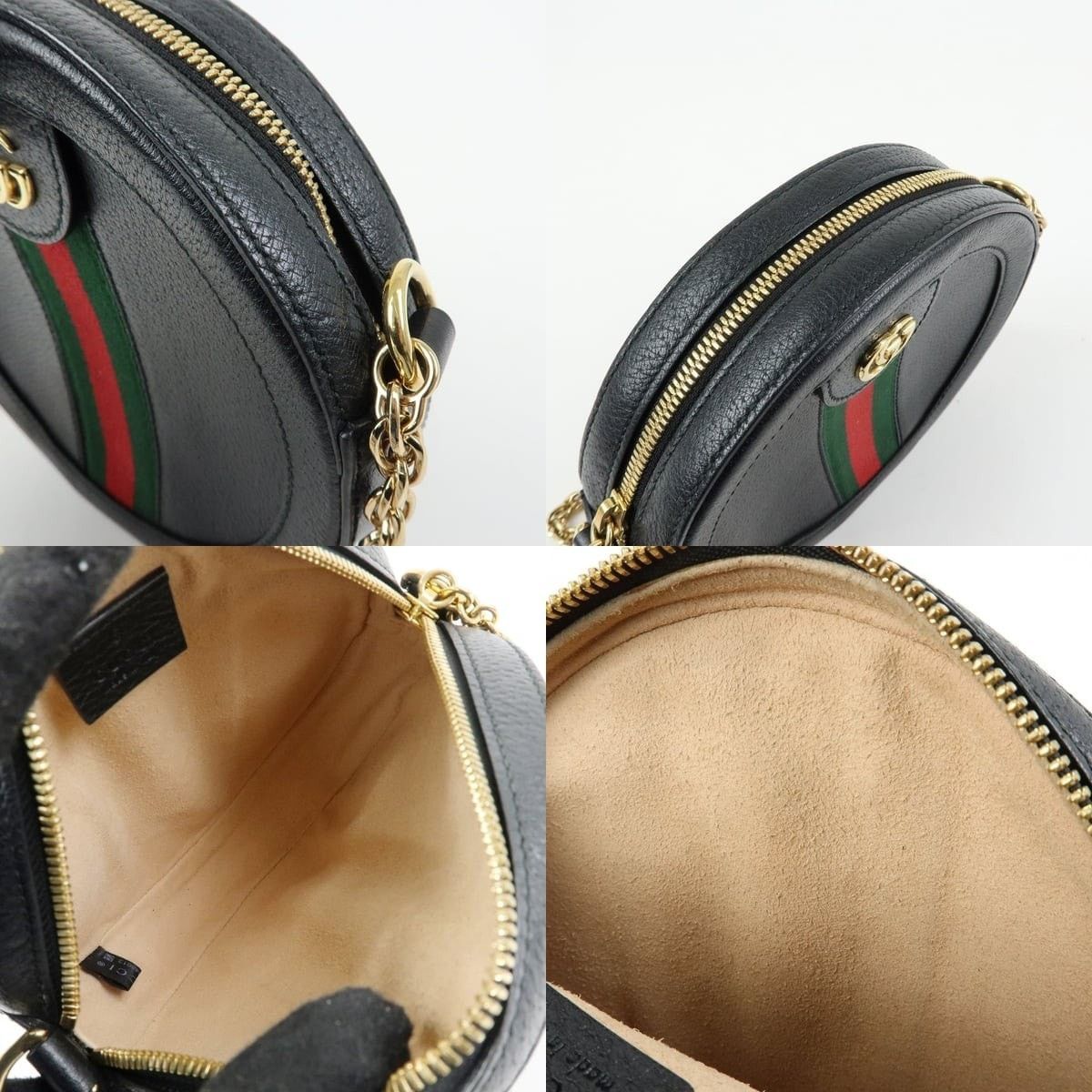 Gucci Gucci Ophidia Mini Round Shoulder Bag Calfskin Crossbody Size ONE SIZE - 7 Thumbnail