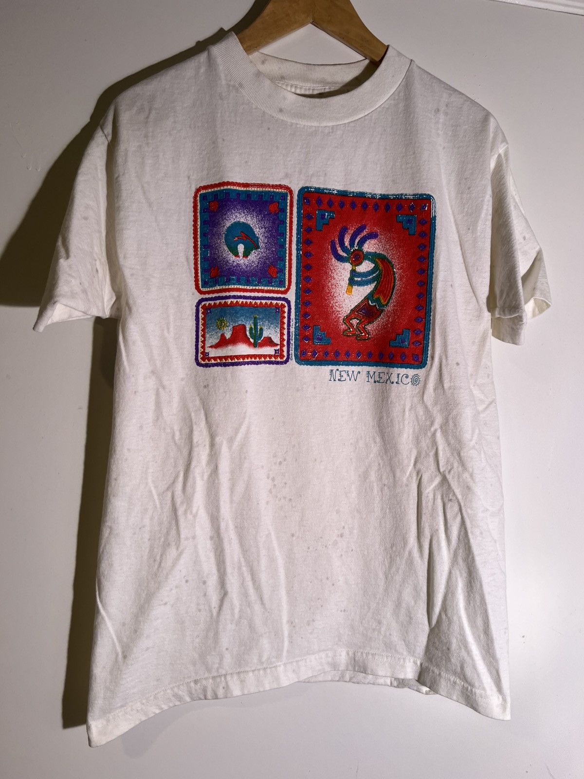 Vintage 90’s 2000’s Y2K VTG Vintage New Mexico NM Desert Art T Shirt Size US M / EU 48-50 / 2 - 1 Thumbnail