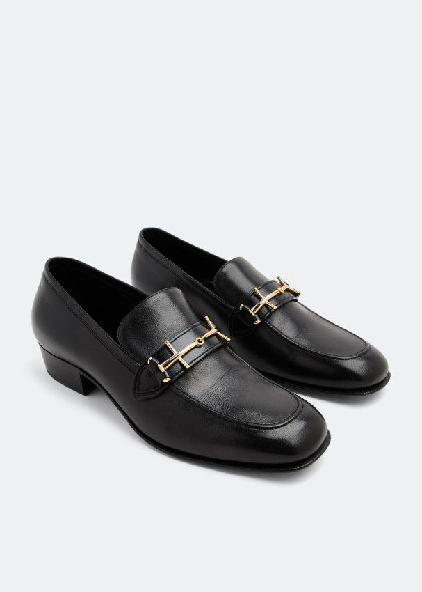 Saint Laurent Paris o1bcso1str0724 Solferino Loafers in Black Size US 8 / EU 41 - 4 Thumbnail