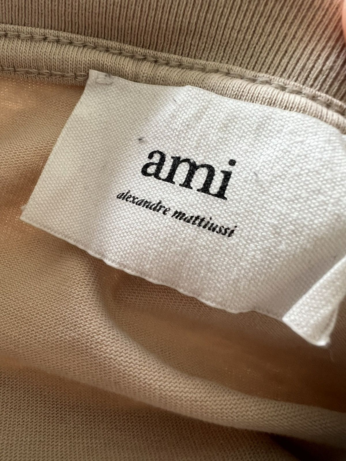 AMI Ami Beige Logo Tee Size Medium Size US M / EU 48-50 / 2 - 5 Thumbnail