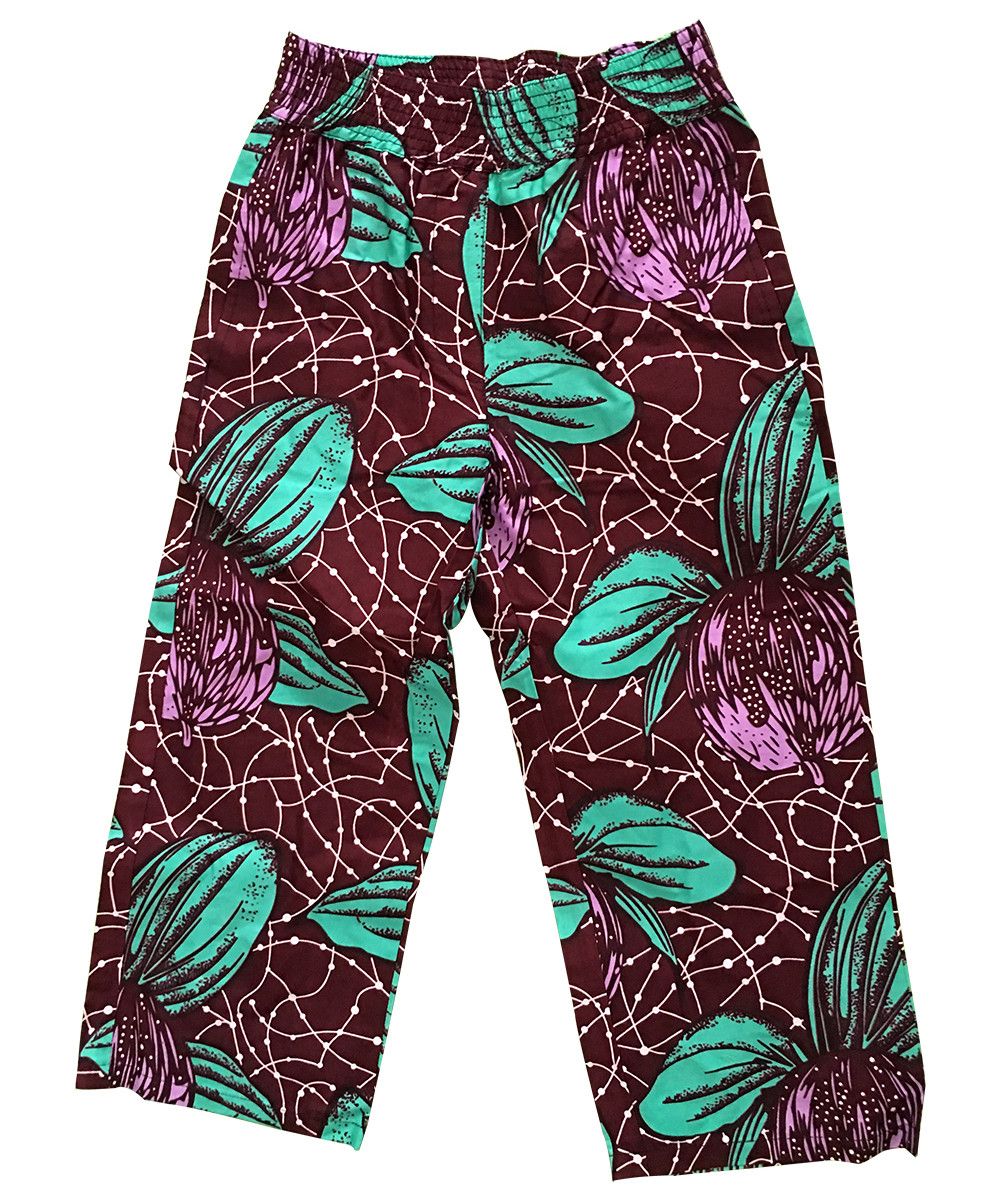 Other African Wax Print Cotton Midi Length Pants For Girl Size 32" / US 10 / IT 46 - 1 Thumbnail