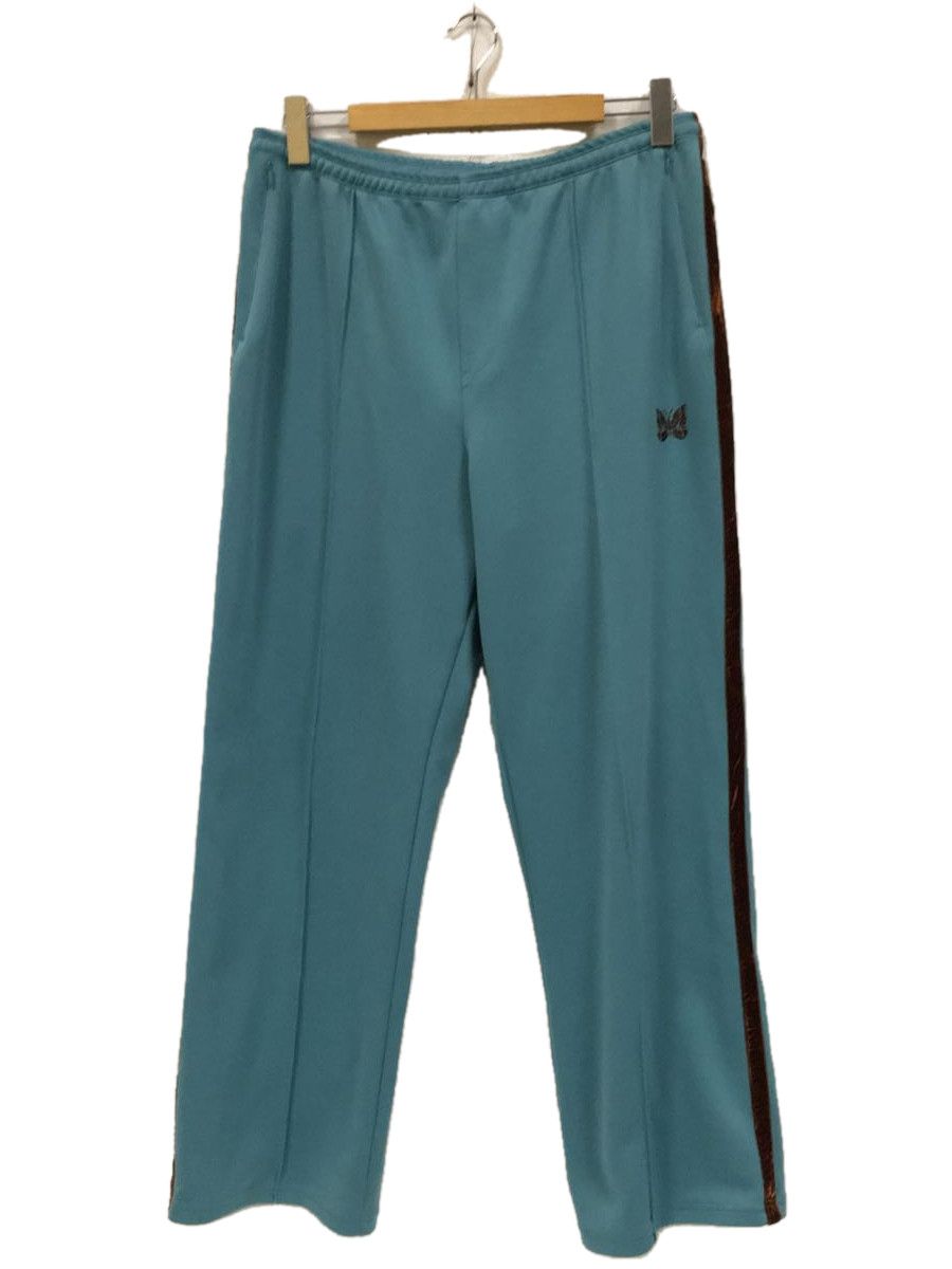 Jogger Polyester Elastic Waistline Sideline Straight Blue