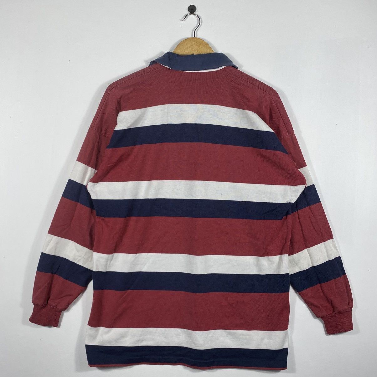Canterbury of New Zealand Vintage 90's CANTERBURY Queensland Striped Polo Rugby Shirt Size US L / EU 52-54 / 3 - 5 Thumbnail
