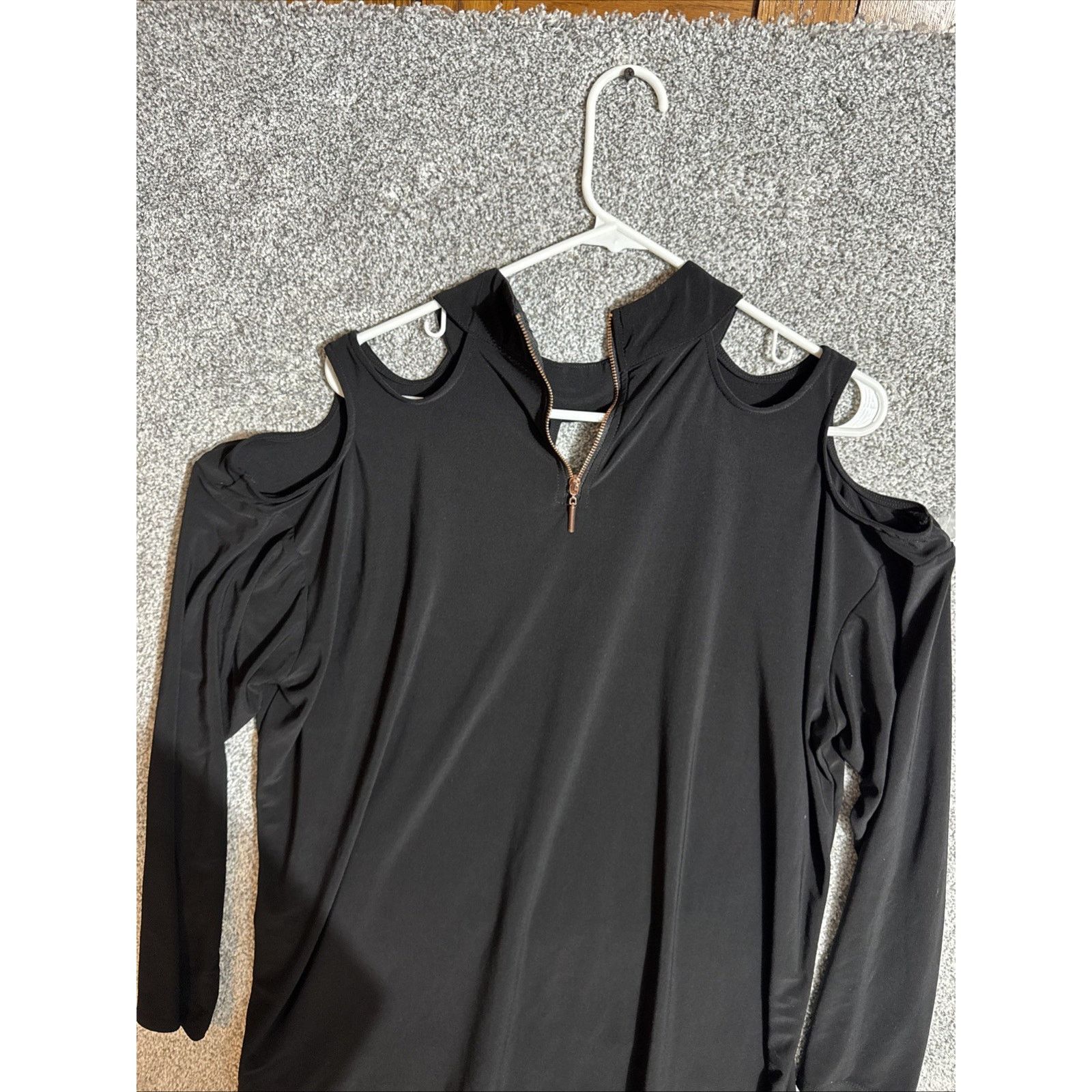 Other Retro Y2K Top Women 1X Plus Cold Shoulder Keyhole Mob Wife Size XL / US 12-14 / IT 48-50 - 7 Thumbnail