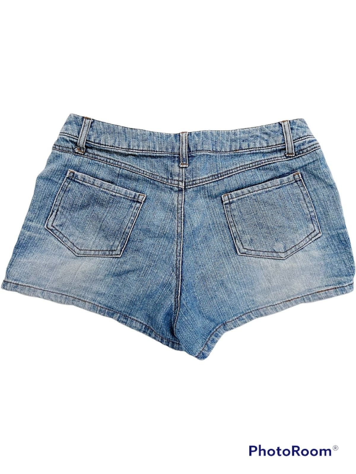Japanese Brand Vintage Y2k Yin Yang denim shorts ☯️ Size 27" / US 4 / IT 40 - 2 Thumbnail