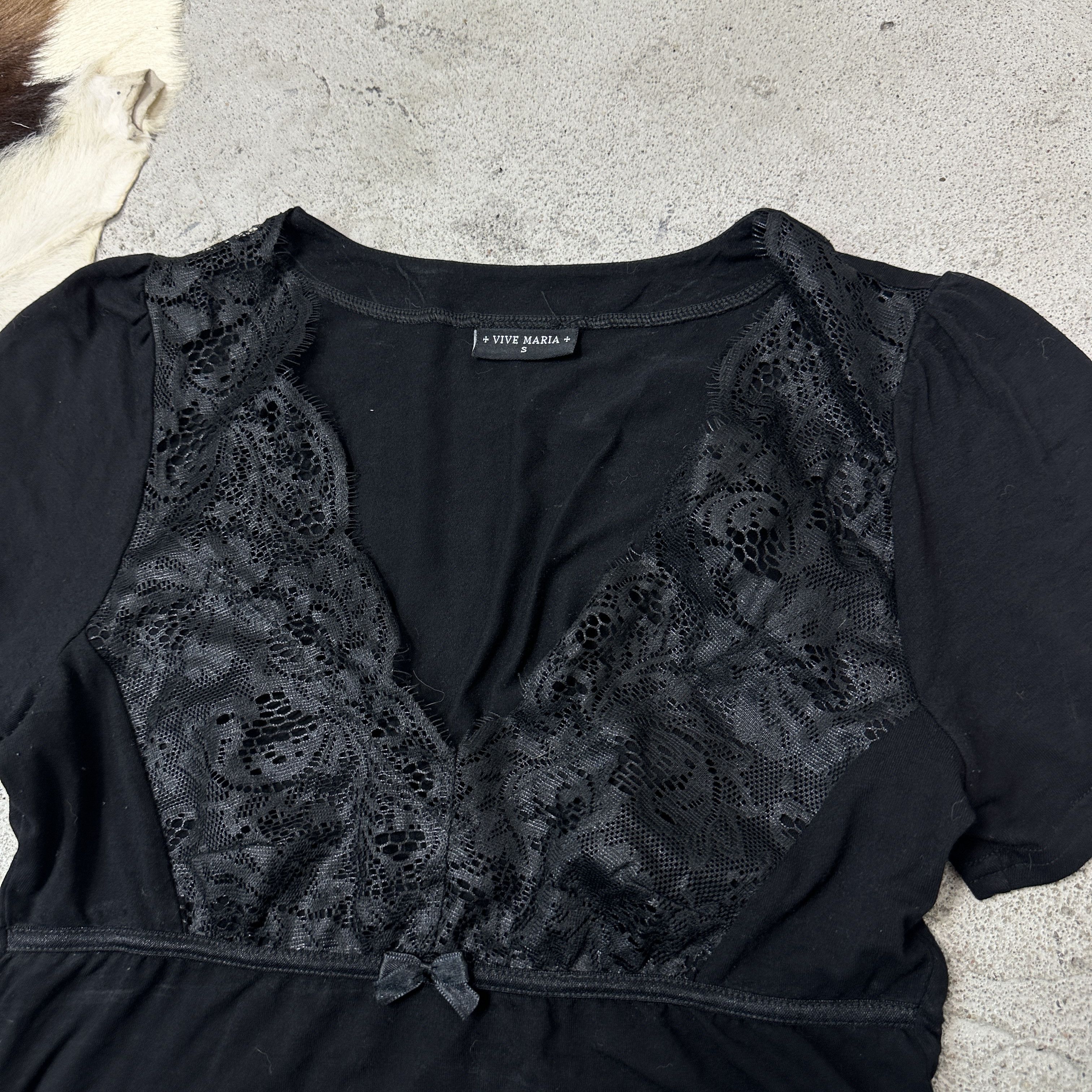 Vintage Vintage Avant Garde Grunge Lace Vive Maria Top Y2K Size S / US 4 / IT 40 - 3 Thumbnail