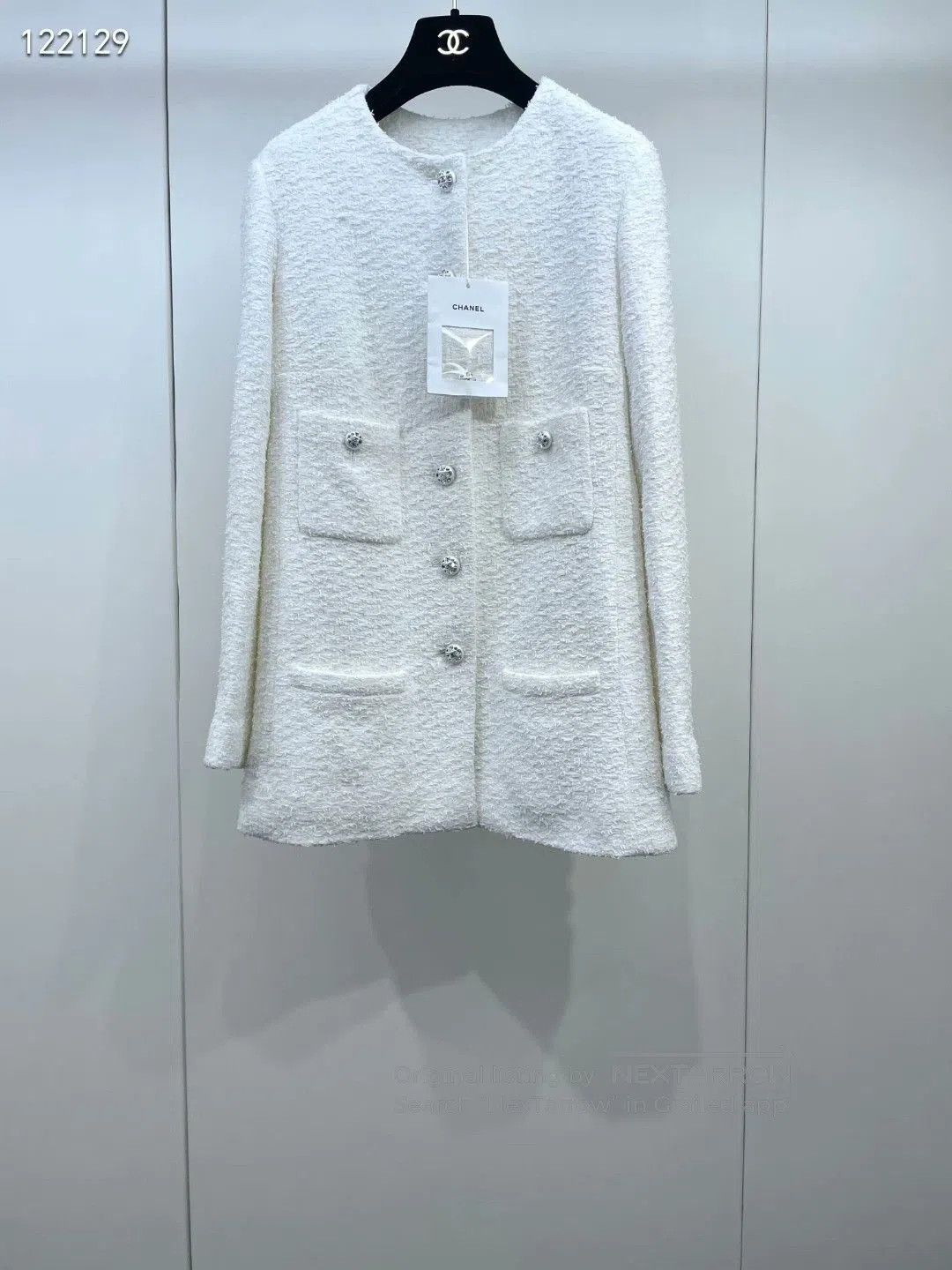 Chanel Chanel 23S Diamond Button Coat. Size M / US 6-8 / IT 42-44 - 1 Thumbnail
