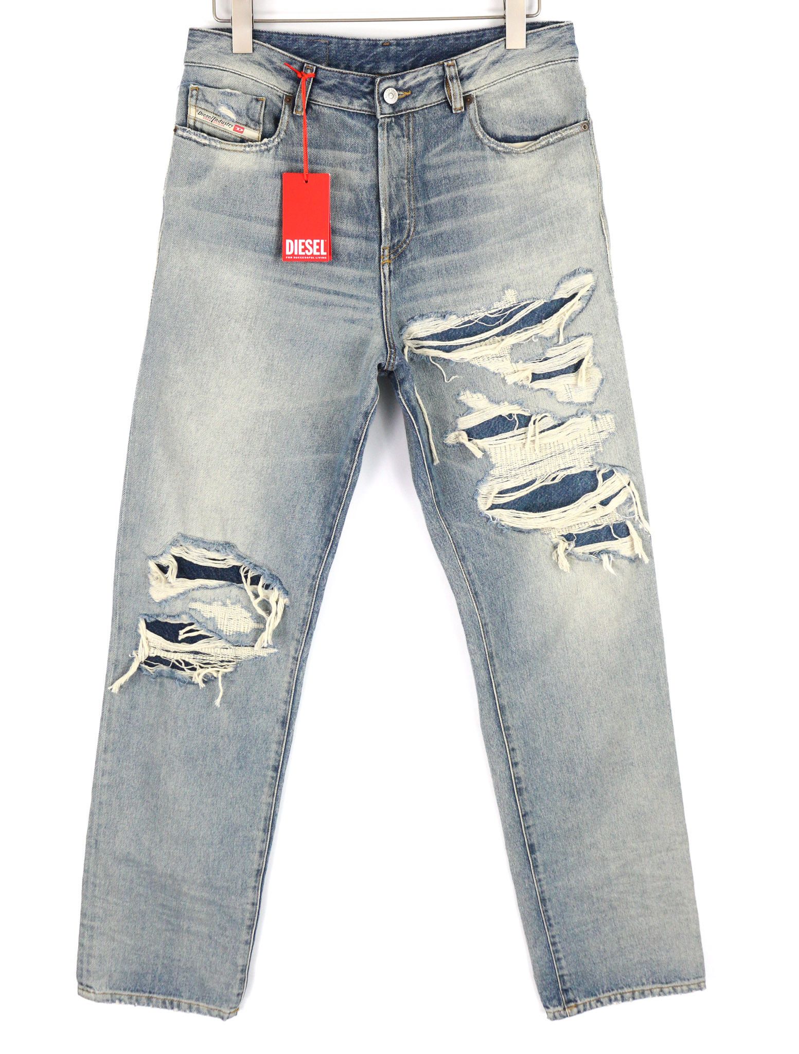 Diesel D-REKIV-Z 09C90 W32/L34 Straight Washed Denim 40392 Size US 32 / EU 48 - 1 Thumbnail