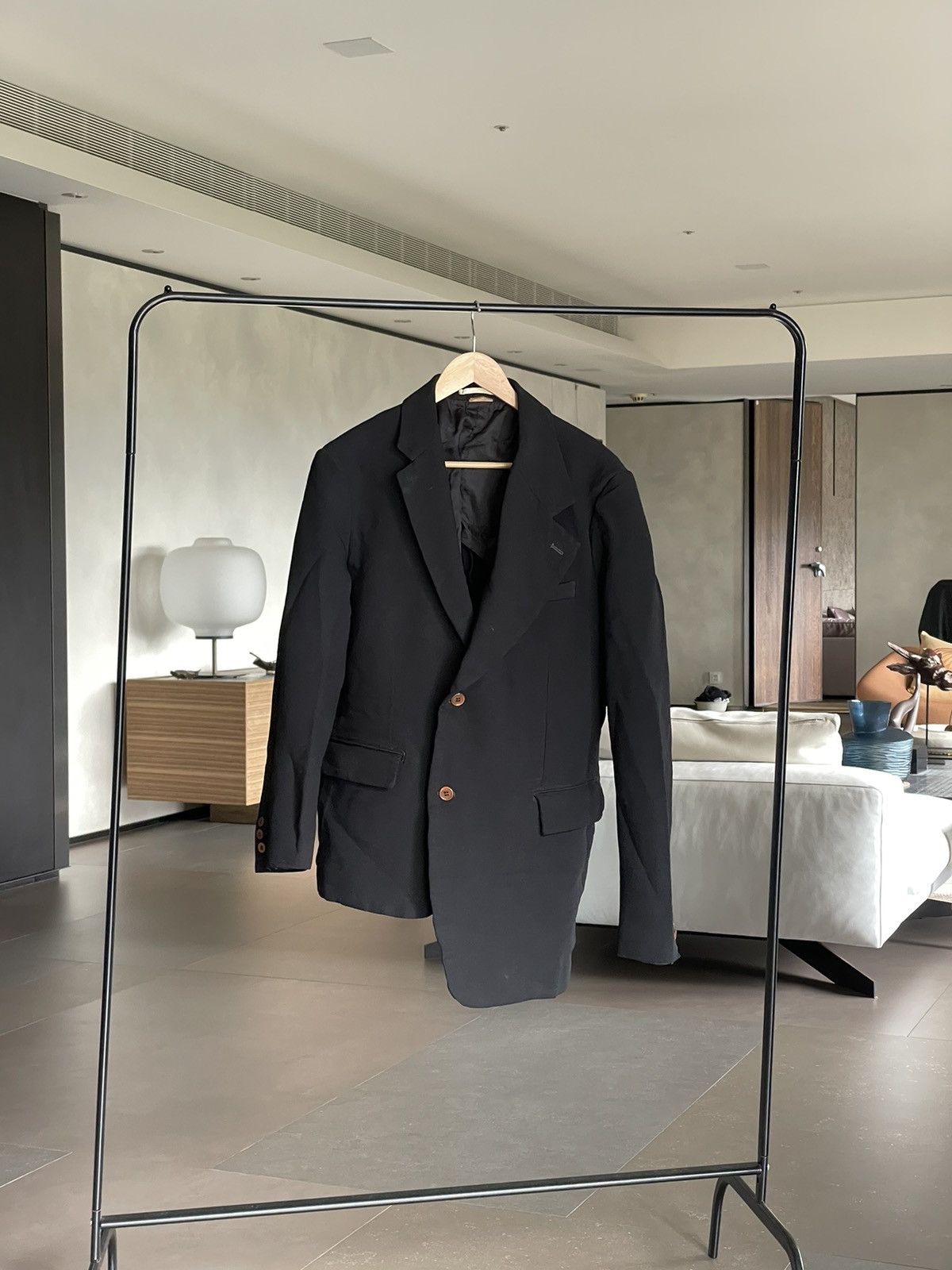 Comme des Garcons Homme Plus 17AW Runway Comme des Garçons Homme Plus Asymmetric Blazer Size 40L - 2 Thumbnail