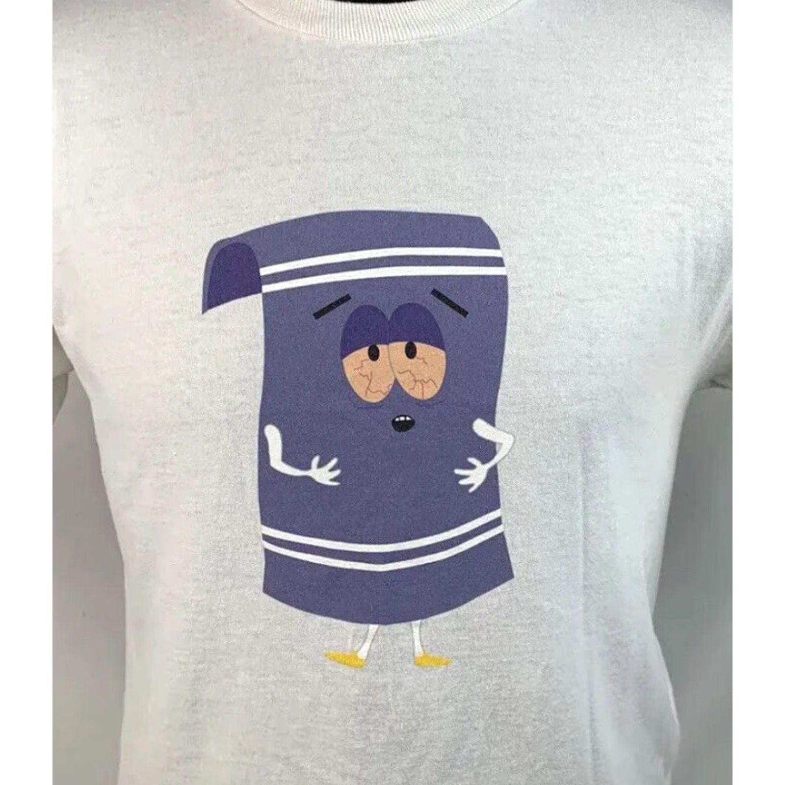 Vintage South Park x HUF T-Shirt Towelie 2015 Men's Medium White
