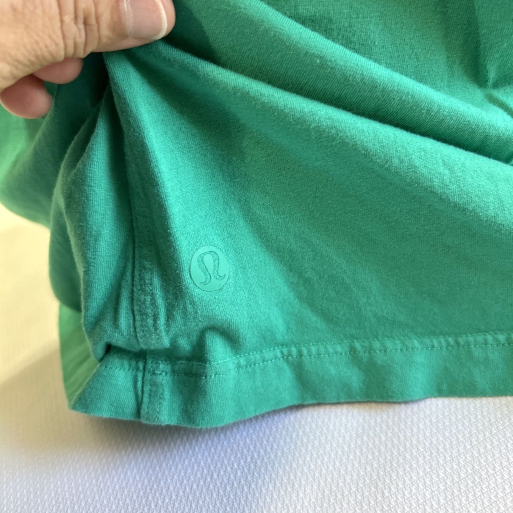 Lululemon Lululemon Women's 8 T-Shirt Green Classic Fit Cotton Blend LW3FU1S Size M / US 6-8 / IT 42-44 - 6 Thumbnail