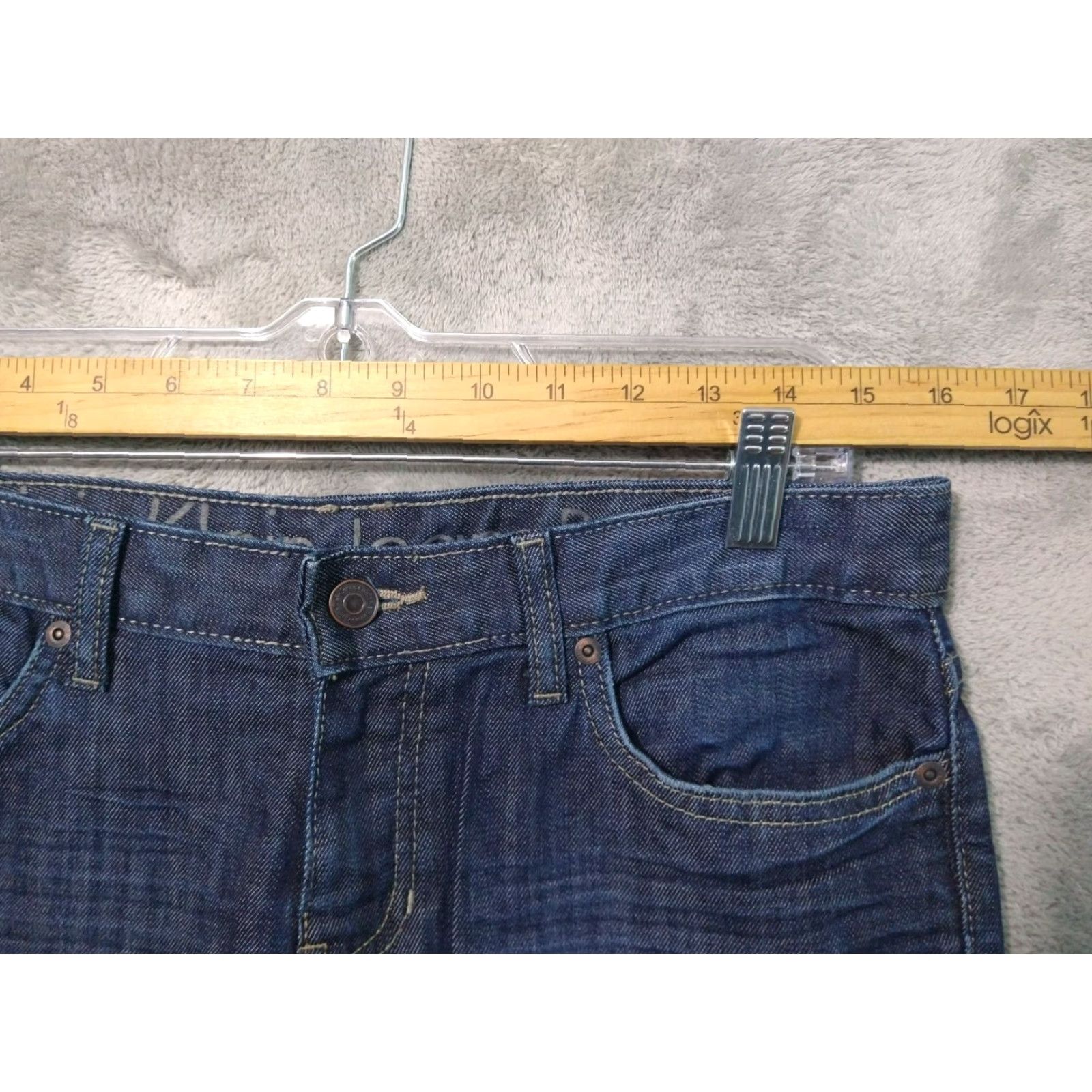 Calvin Klein Calvin Klein Jeans Womens 4 Blue Denim Boyfriend Dark Wash Stretch Distressed Jeans Size 27" / US 4 / IT 40 - 3 Thumbnail