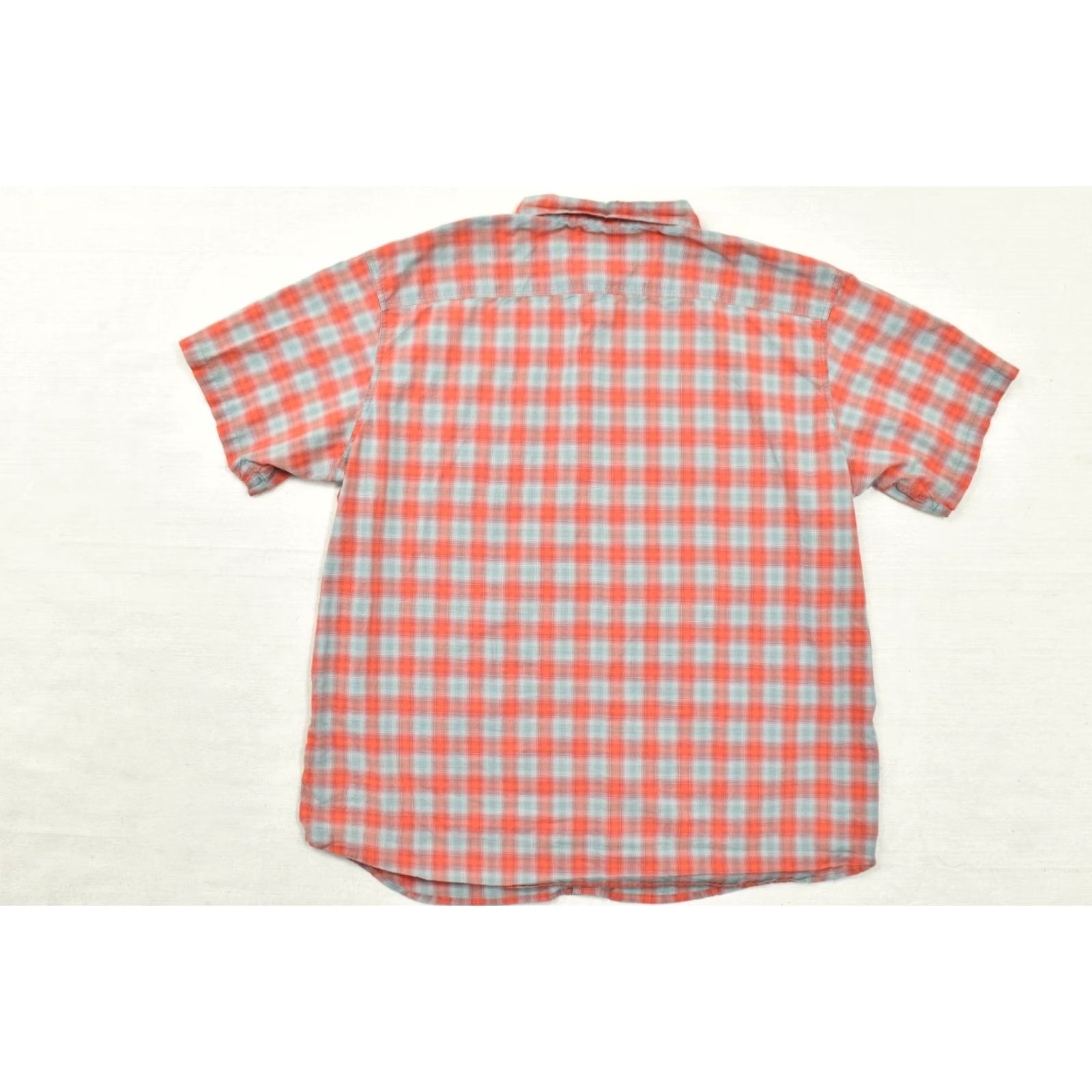 Mountain Hardwear Mountain Hardwear Shirt Mens XXL Gray Orange Plaid Short Sleeve Hiking Outdoor Button-Up Collared Pocketed Casual Outdoor Size US XXL / EU 58 / 5 - 6 Thumbnail