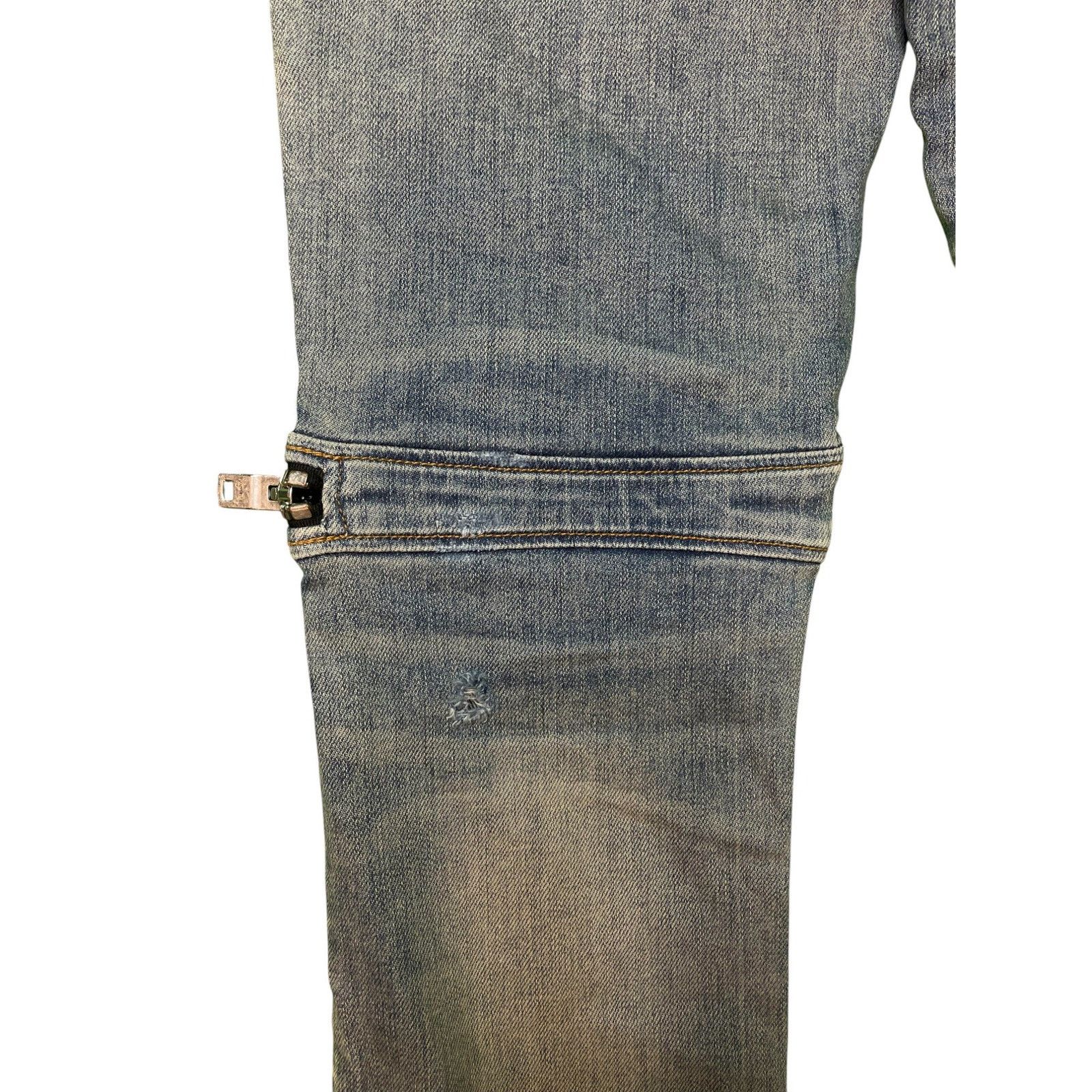 Amiri Amiri MX2 'Bee' Patch Blue Jeans Size US 33 - 5 Thumbnail