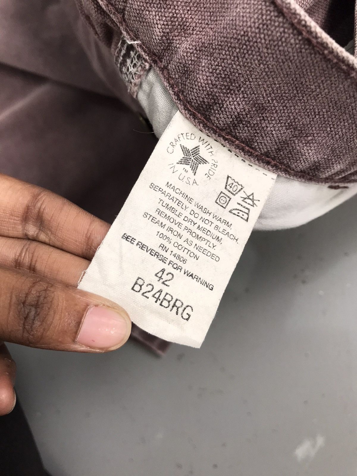 Carhartt 90sVintage Carhartt sunfaded carpenter denim short Size US 42 / EU 58 - 10 Thumbnail