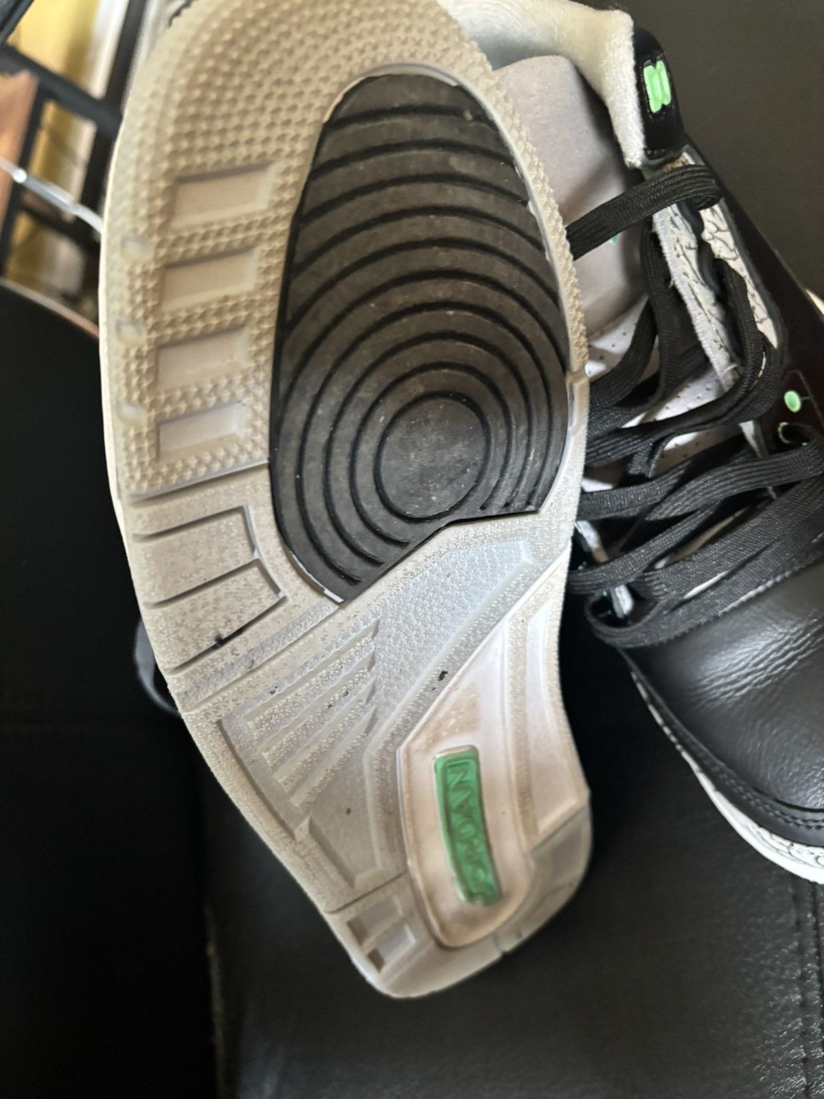 Jordan Brand Black/green cement 3s Jordan Size US 10 / EU 43 - 5 Thumbnail
