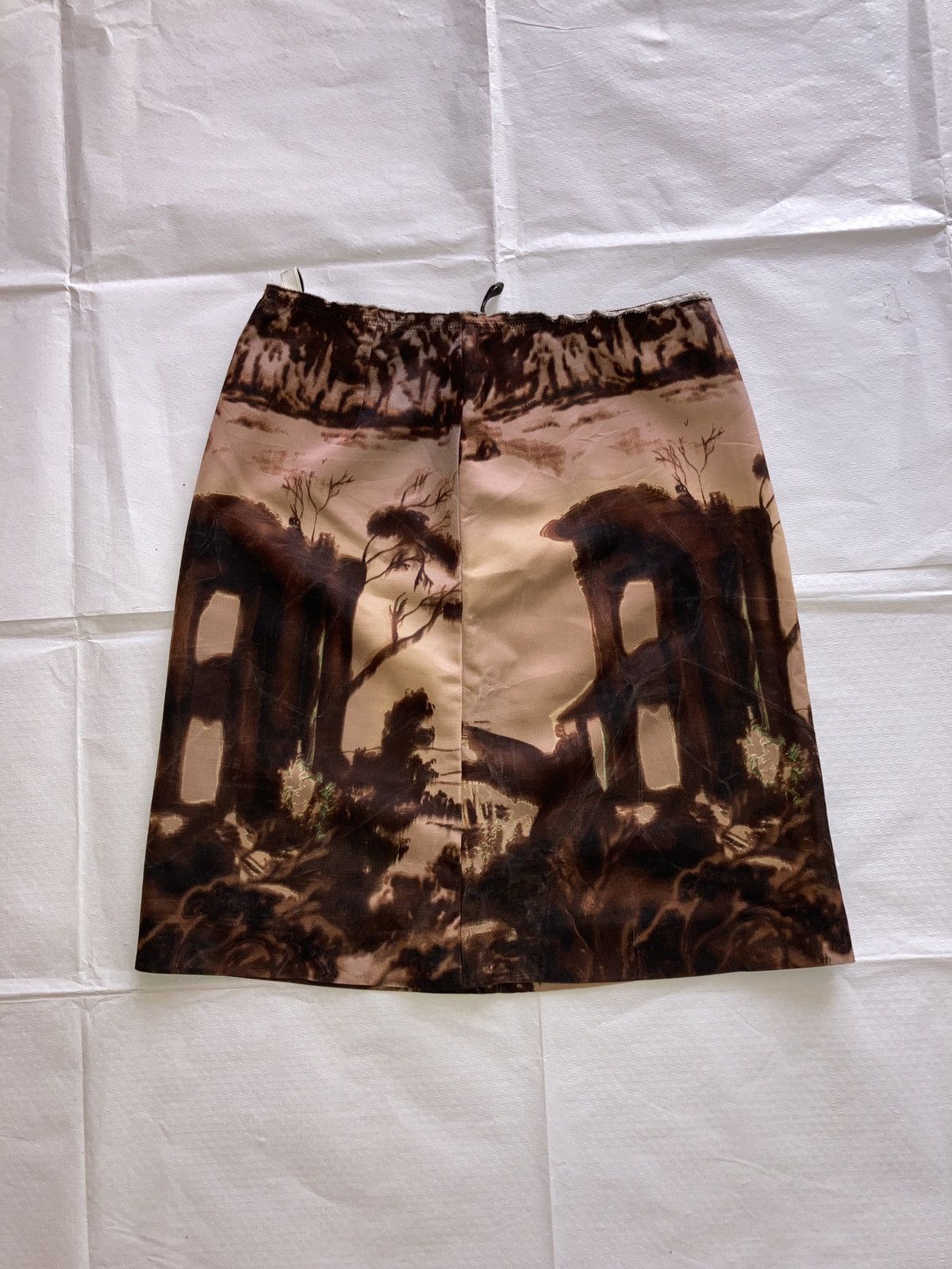 Prada Prada landscape fw04 runway collection mini skirt Vintage Size 26" / US 2 / IT 38 - 14 Thumbnail