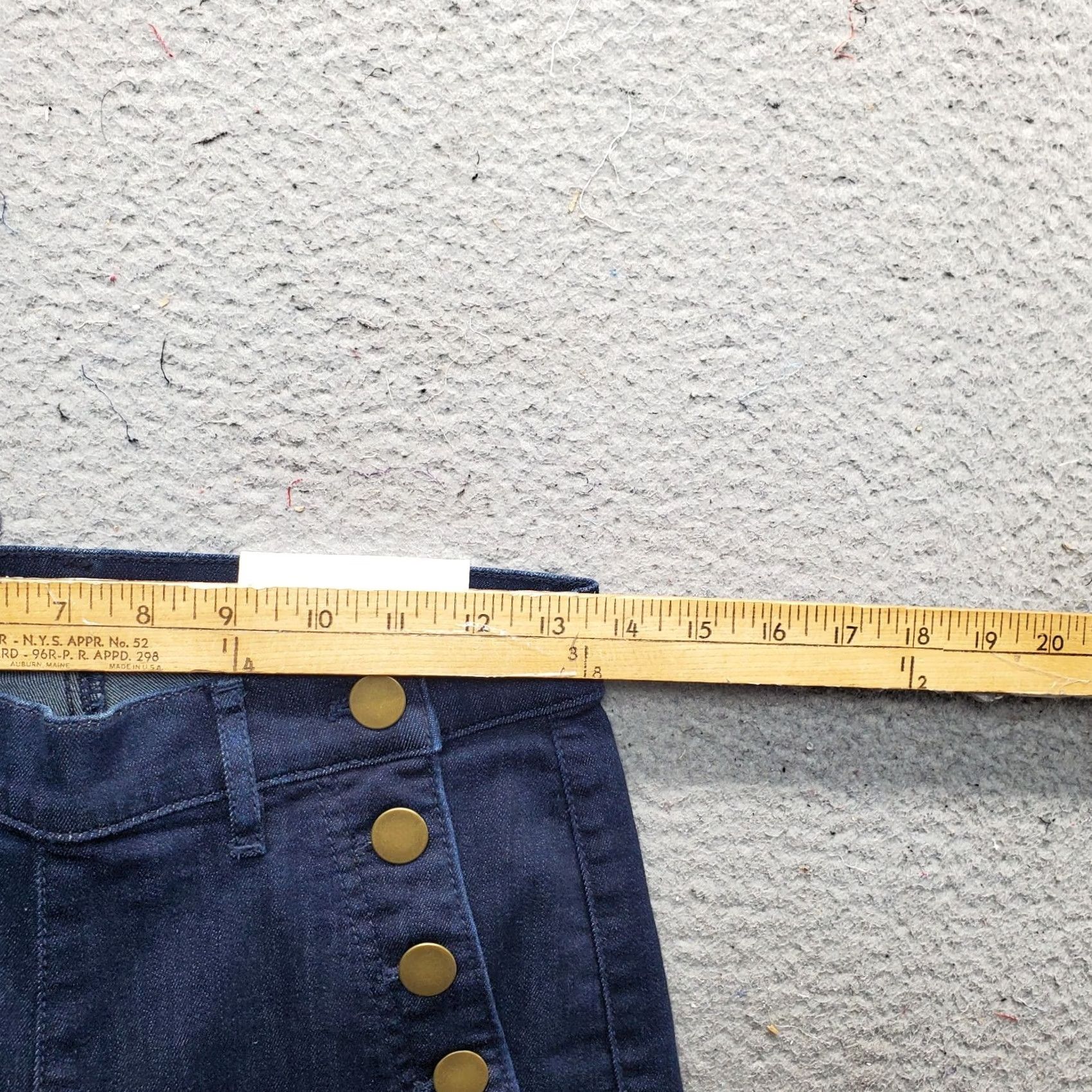 Loft LOFT Jeans Womens 2 Blue Modern Skinny Denim Slim Fit Nautical Button Detail Size 26" / US 2 / IT 38 - 6 Thumbnail