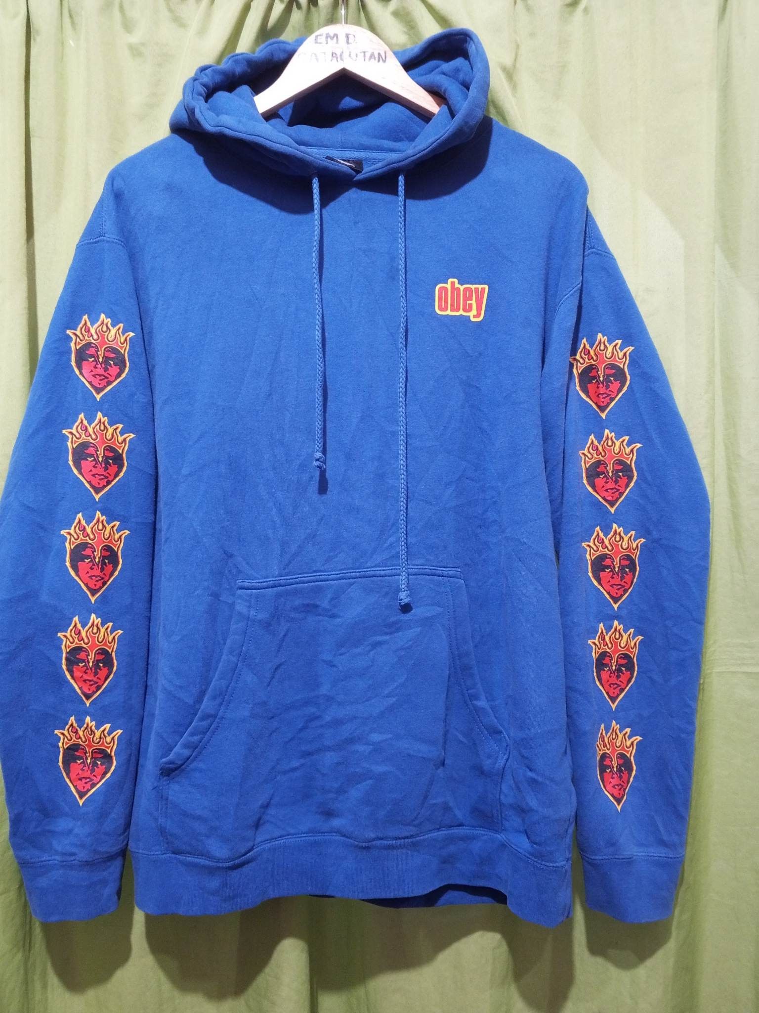 Obey Obey Blue Flame Hoodie Jacket Size US M / EU 48-50 / 2 - 2 Thumbnail