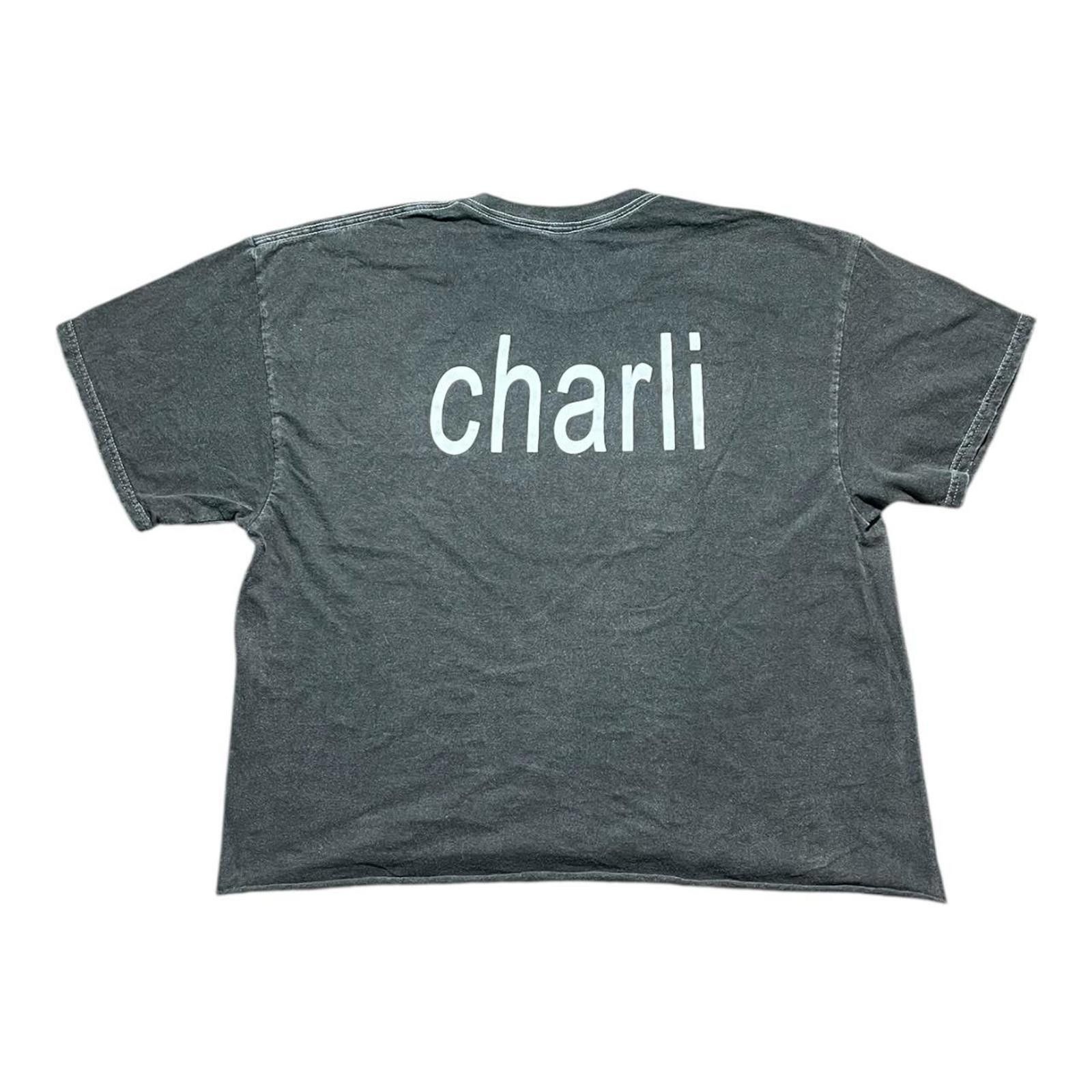 Other Charli XCX Brat Hyperpop Album Logo Crop T-shirt Size L / US 10 / IT 46 - 2 Thumbnail