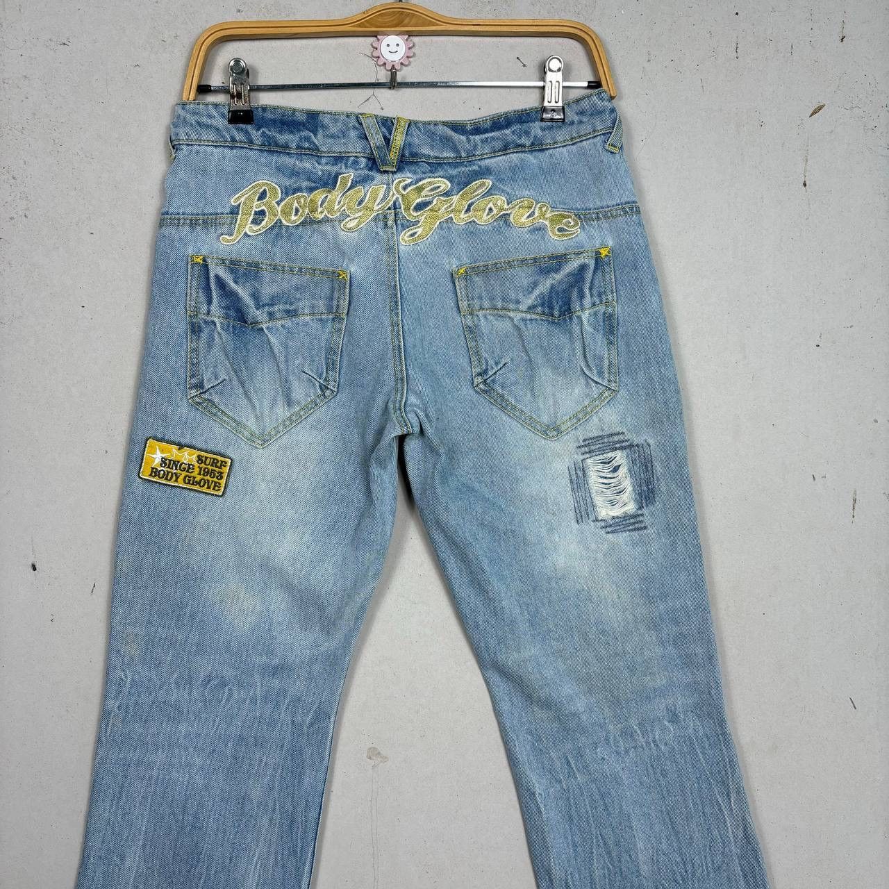 Body Glove Vintage Body Glove Patchwork Jeans 90s Surf Distressed Size US 30 / EU 46 - 4 Thumbnail