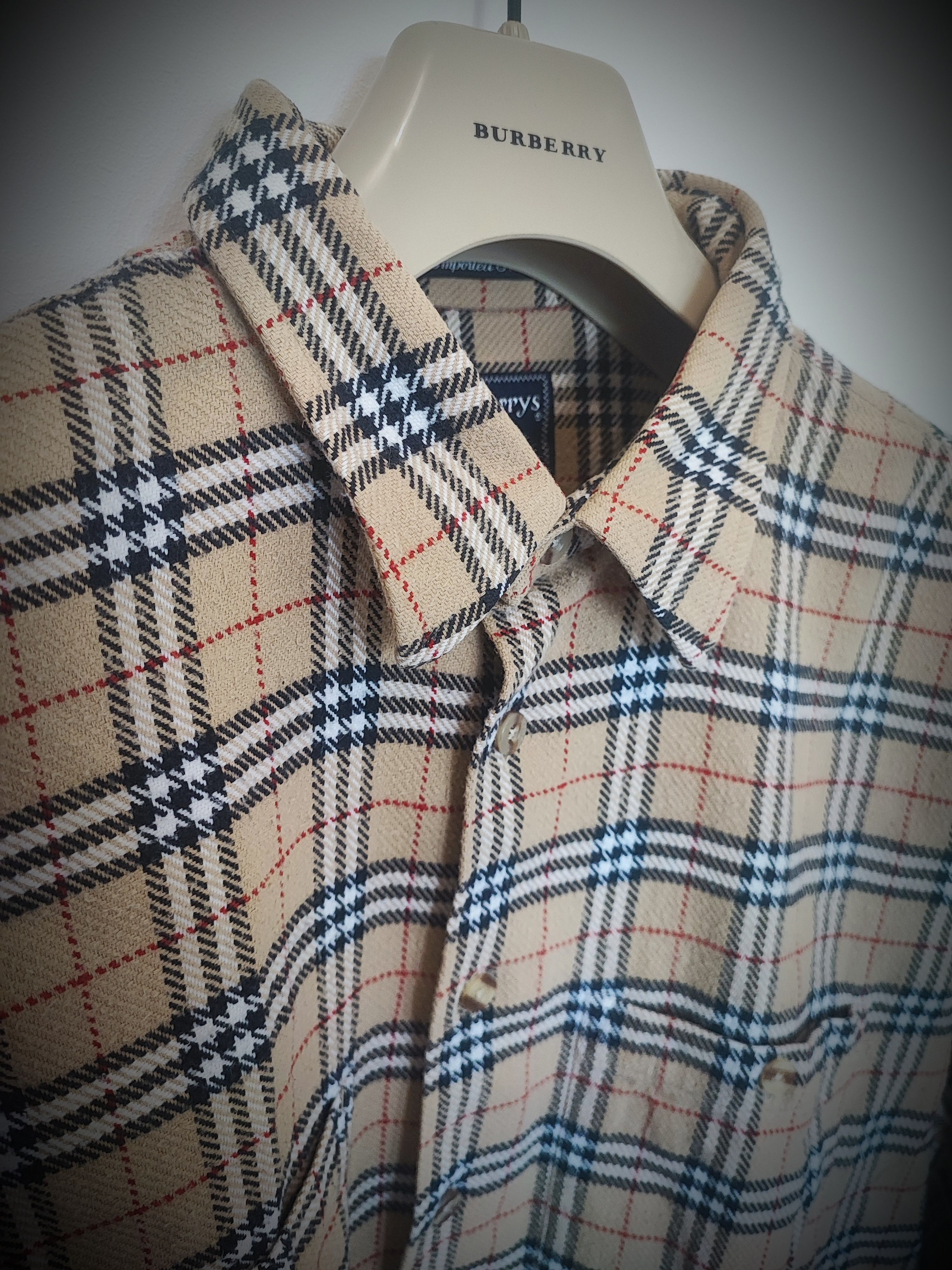 Burberry 🔥Rare Flannel Burberry Shirt🔥 Size US L / EU 52-54 / 3 - 1 Thumbnail
