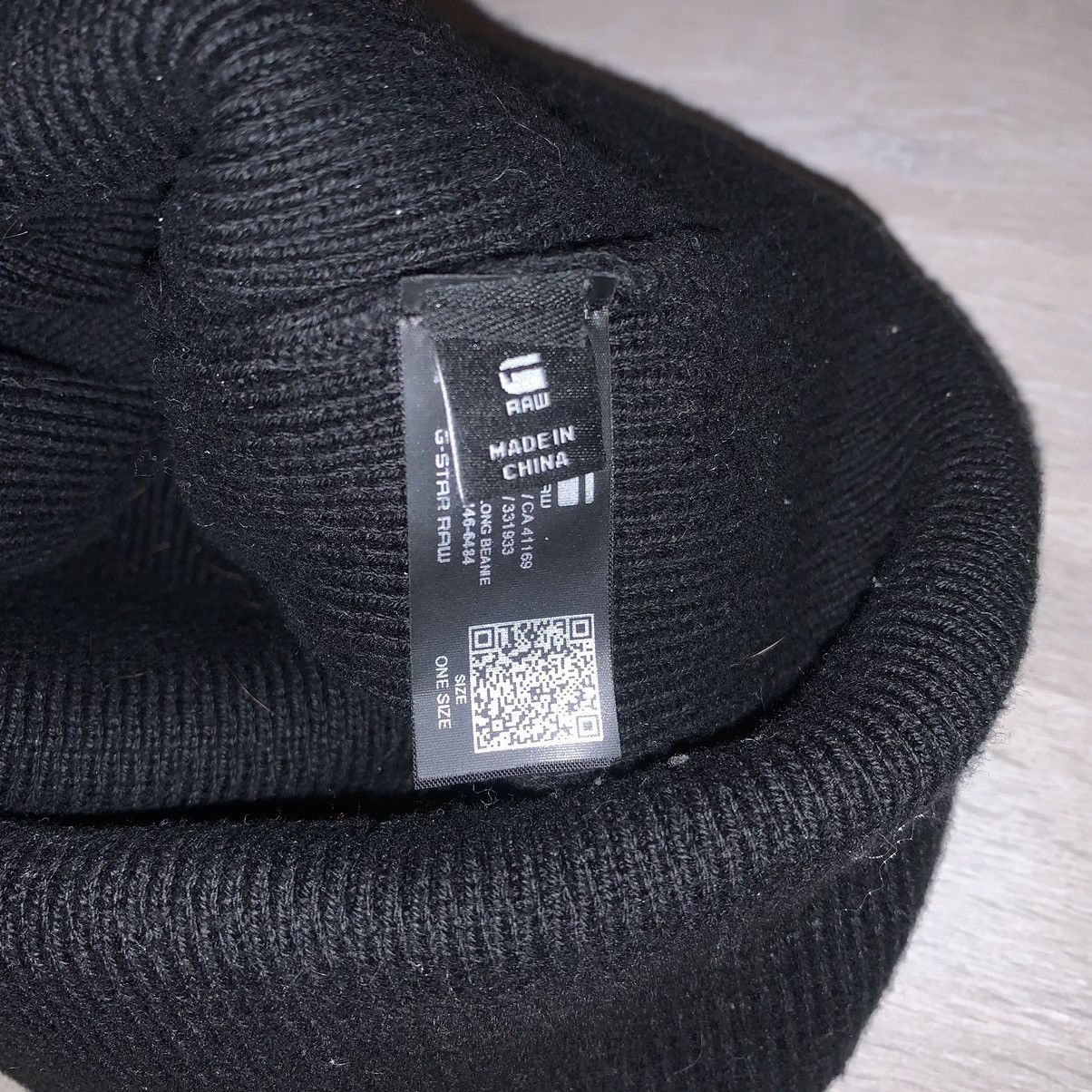 G-Star G Star Raw Black Beanie Hat Size ONE SIZE - 3 Thumbnail