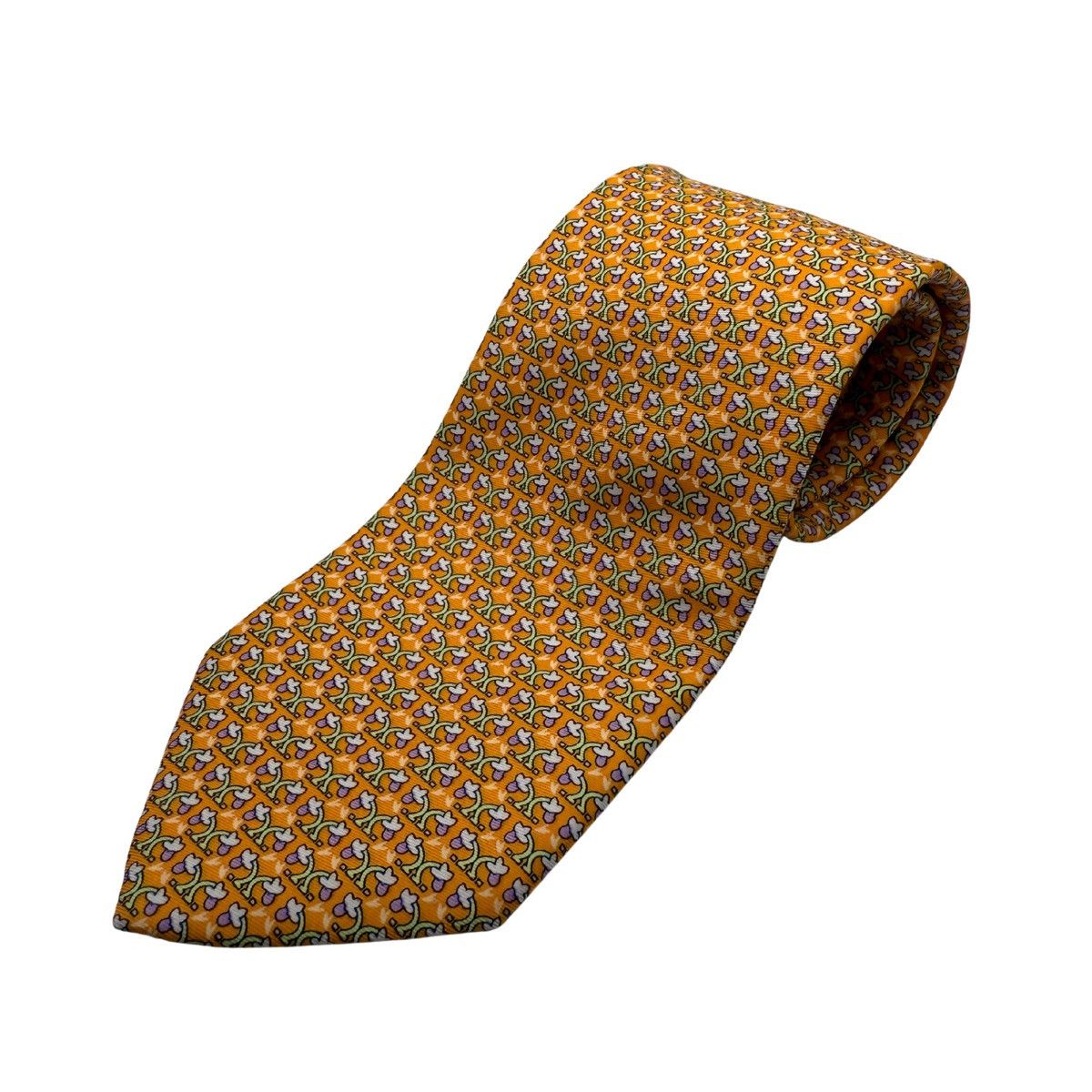 Salvatore Ferragamo Salvatore Ferragamo Silk Tie,Orange, Made in Italy, Like New Size ONE SIZE - 1 Thumbnail