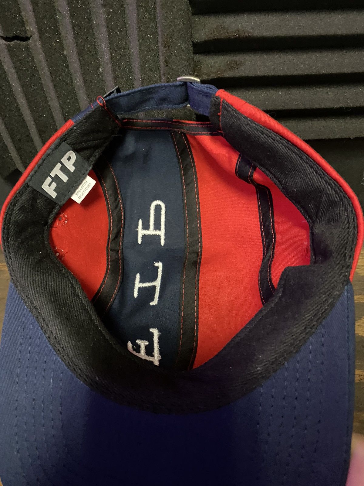 Fuck The Population FTP Split 4-Panel Camp Hat Red Size ONE SIZE - 3 Thumbnail