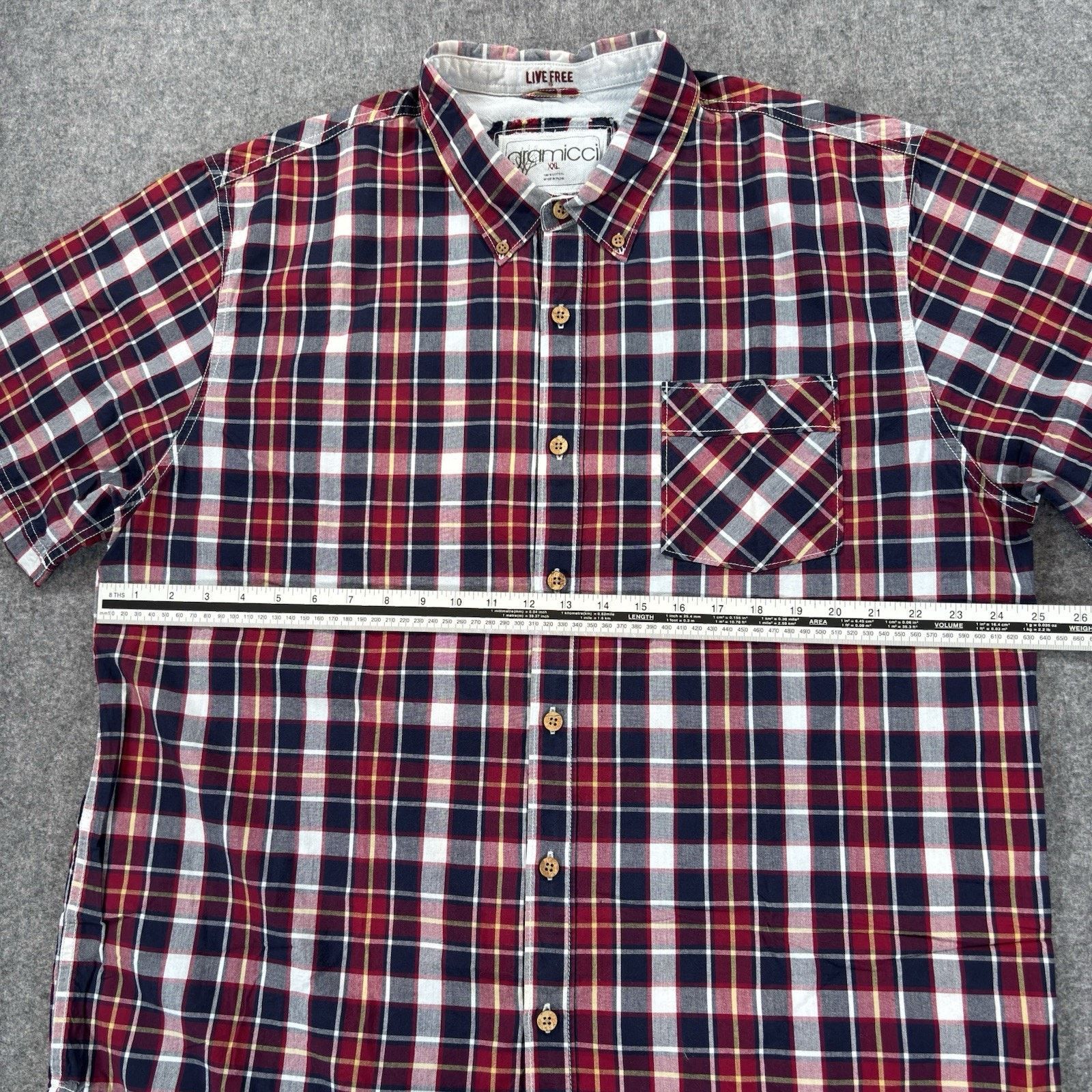 Gramicci Gramicci Plaid Button Down Shirt Red White Blue Mens XXL Size US XXL / EU 58 / 5 - 9 Thumbnail