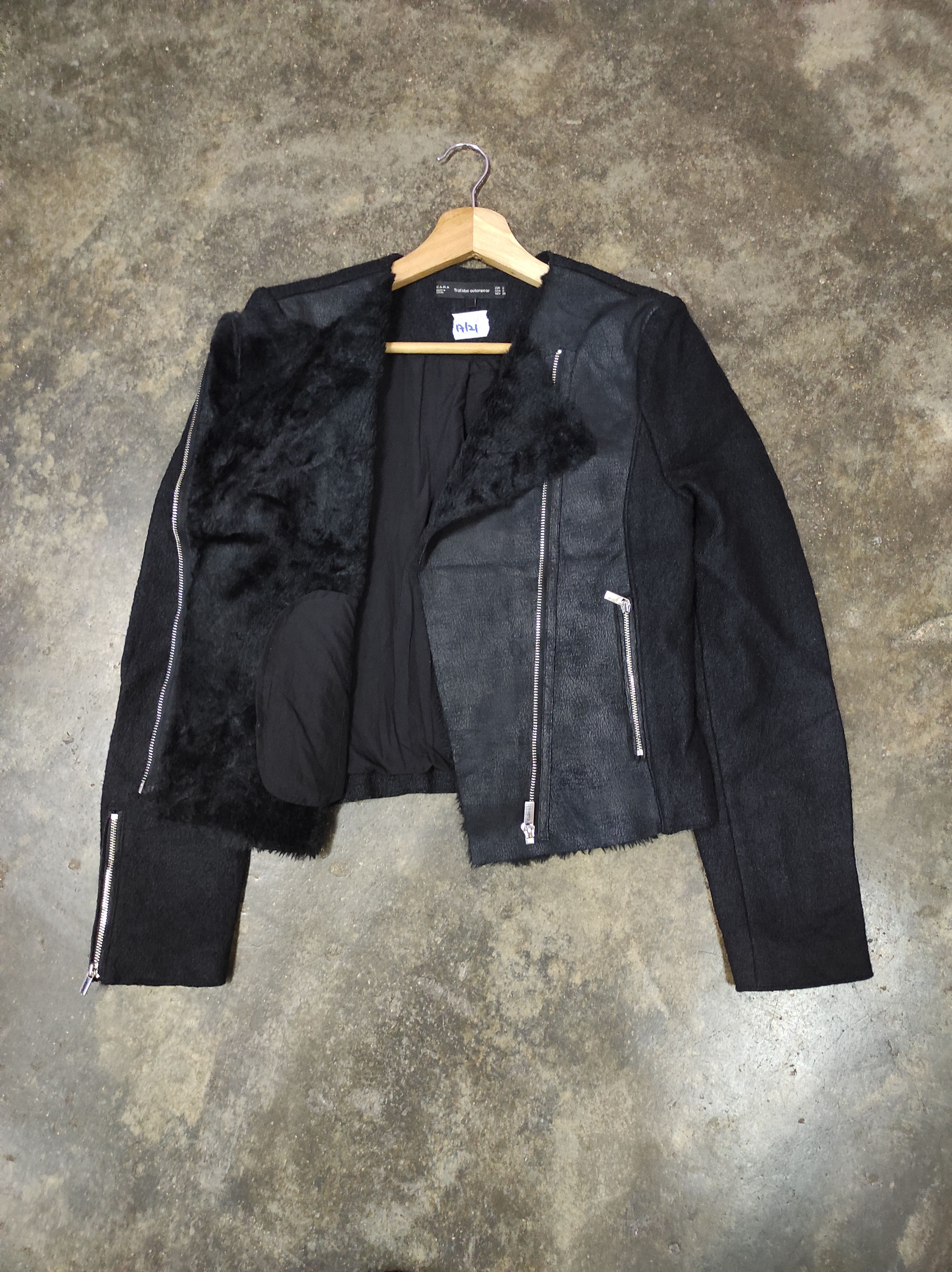 Zara ZARA TRAFALUC OUTERWEAR CROPPED DOUBLE COLLAR JACKET Size S / US 4 / IT 40 - 3 Thumbnail
