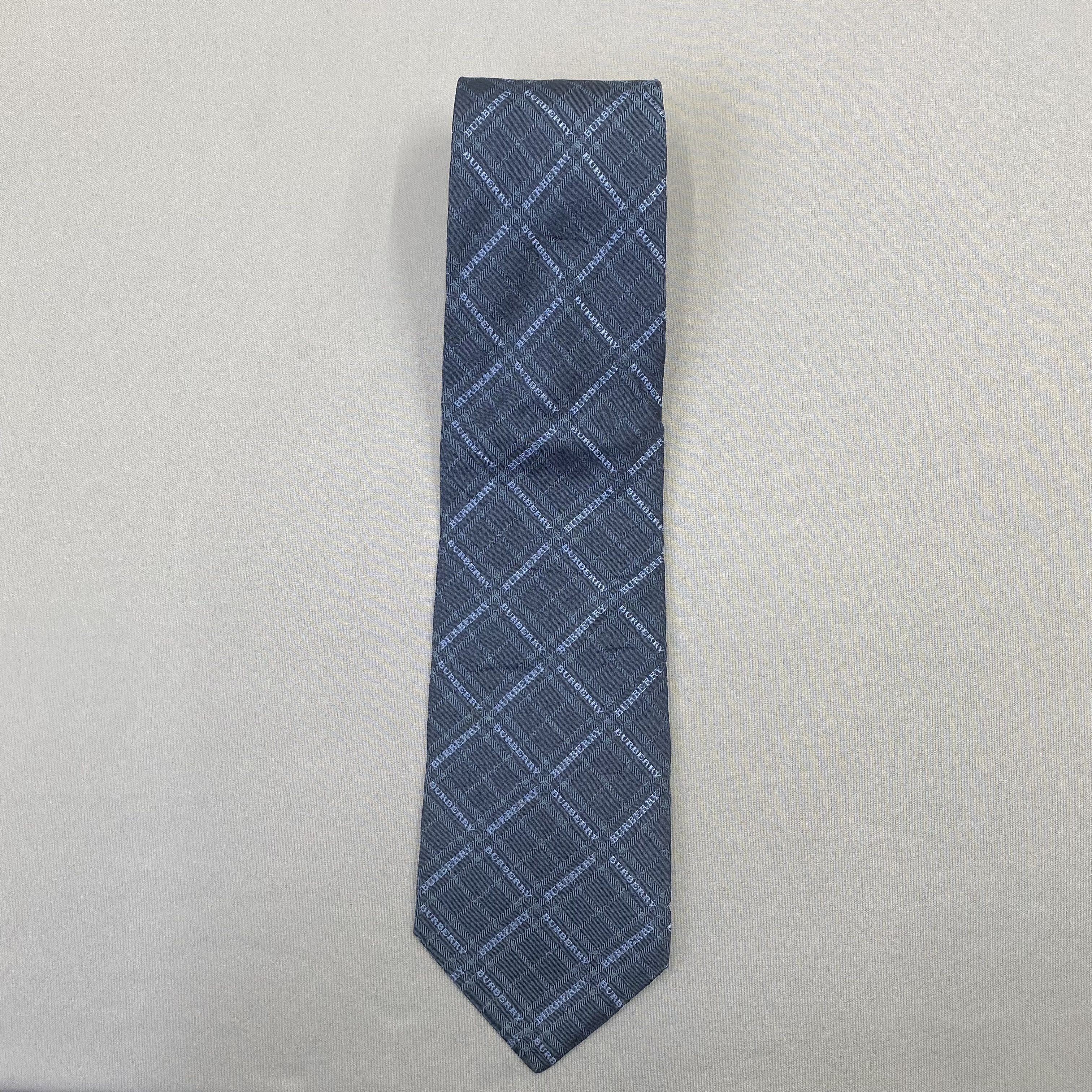 Burberry Vintage Burberry SILK Necktie Cravate Pure Silk Neck Tie Size ONE SIZE - 3 Thumbnail