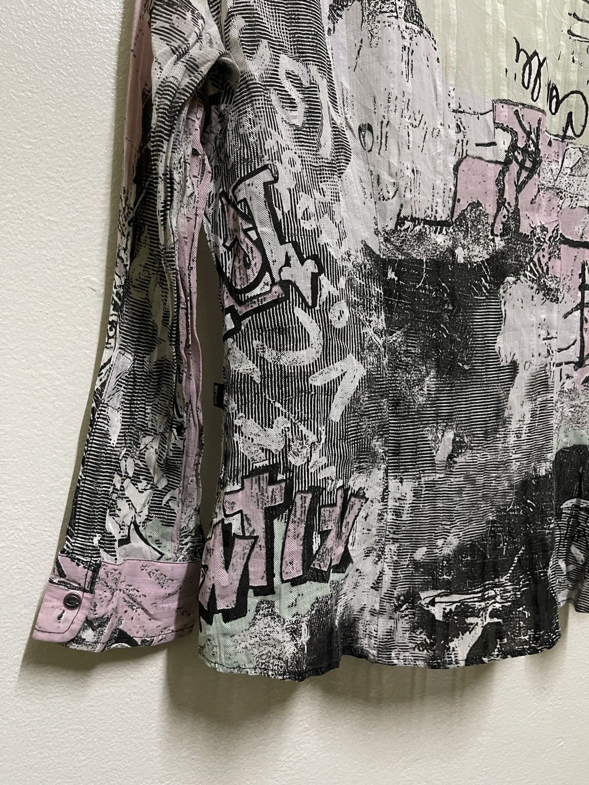 Just Cavalli × Vintage Just Cavalli Full Printed Gravity Shirt Long Sleeve Size L / US 10 / IT 46 - 12 Thumbnail