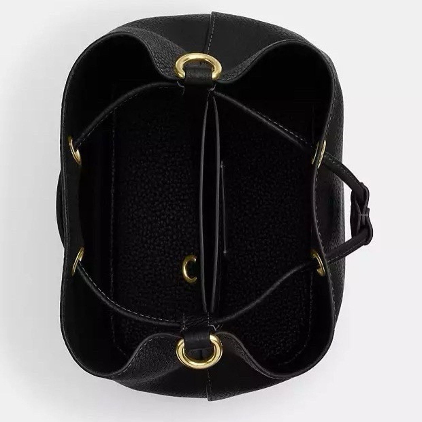 Coach NWT Coach Rowan Bucket Bag Leather CBH06 Gold/Black Size ONE SIZE - 9 Thumbnail