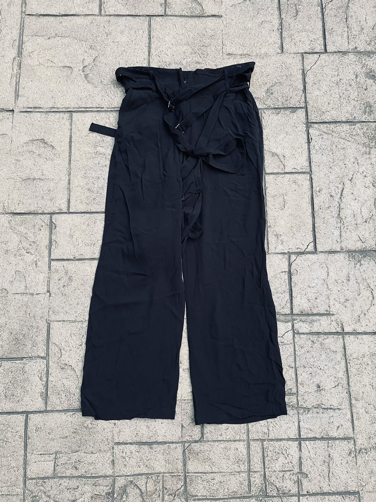 Ann Demeulemeester Ann Demeulemeester Silk Bondage Pants Size US 38 / EU 54 - 5 Thumbnail