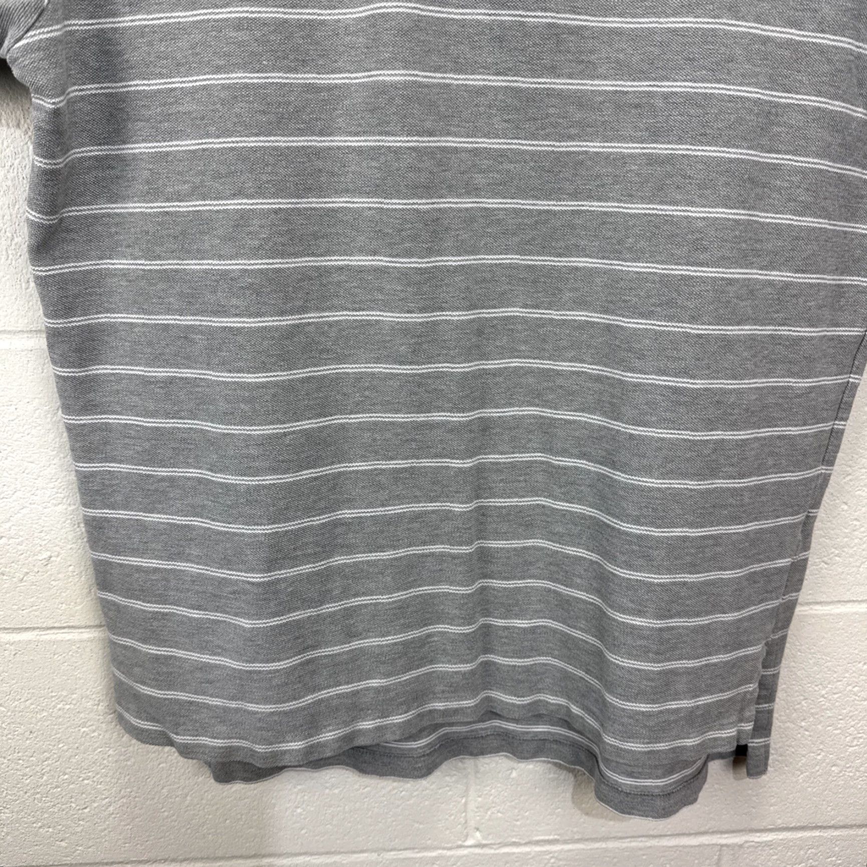 Polo Ralph Lauren VINTAGE Polo Ralph Lauren Polo Shirt Men Large Gray Striped White Pony Logo Casual Business 100% Cotton Size US L / EU 52-54 / 3 - 7 Thumbnail